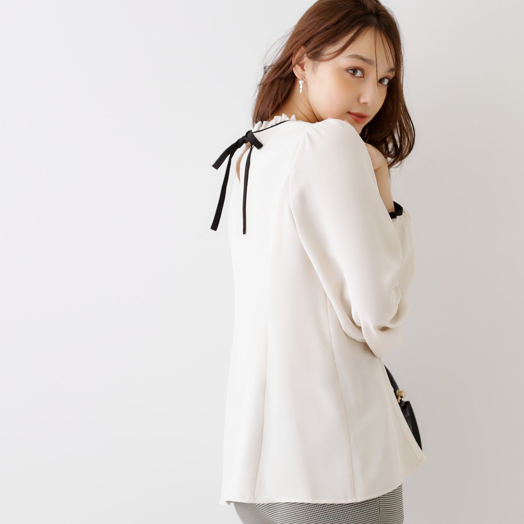 Couture broach「配色フレアチュニック」|チュニック|