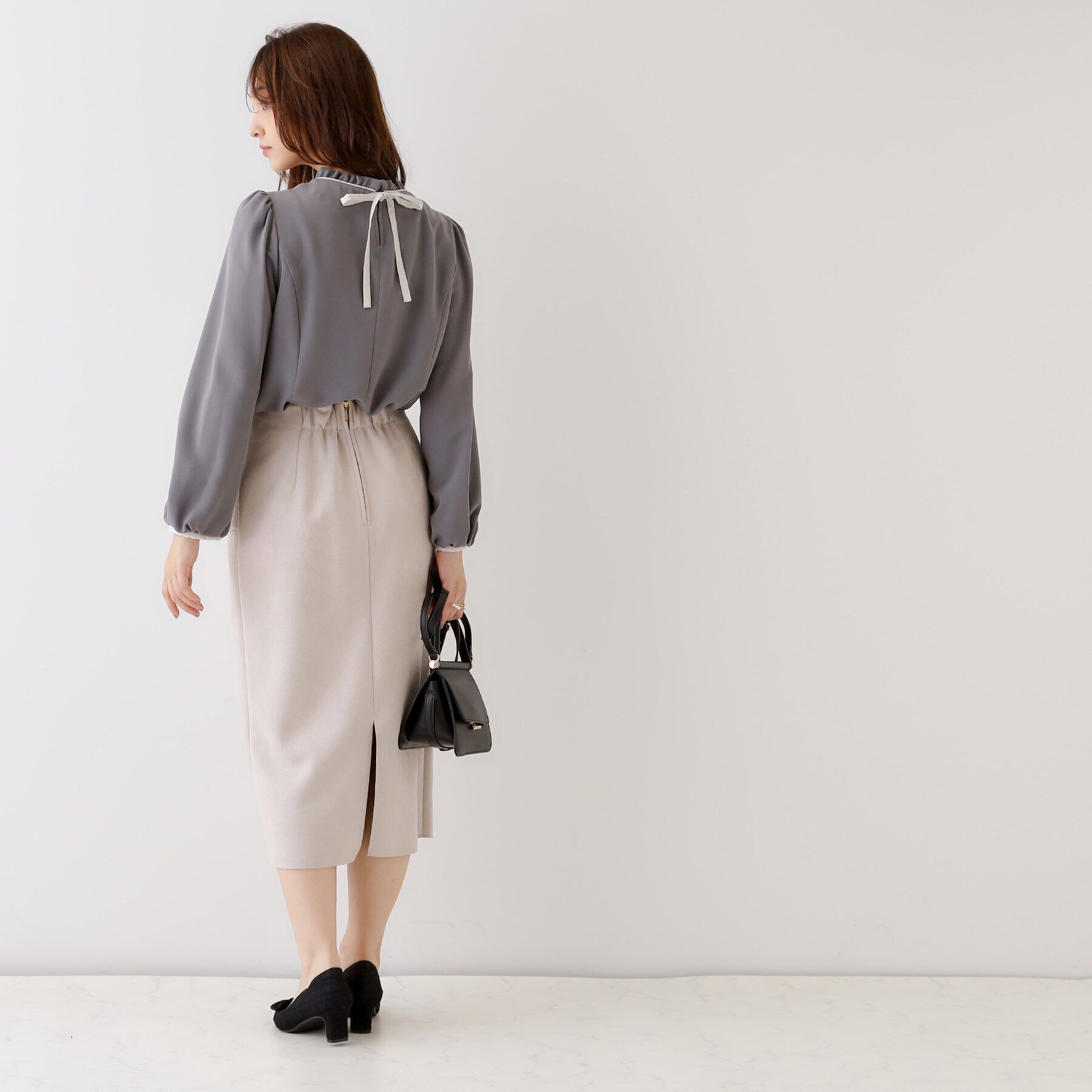 Couture broach「配色フレアチュニック」|チュニック|