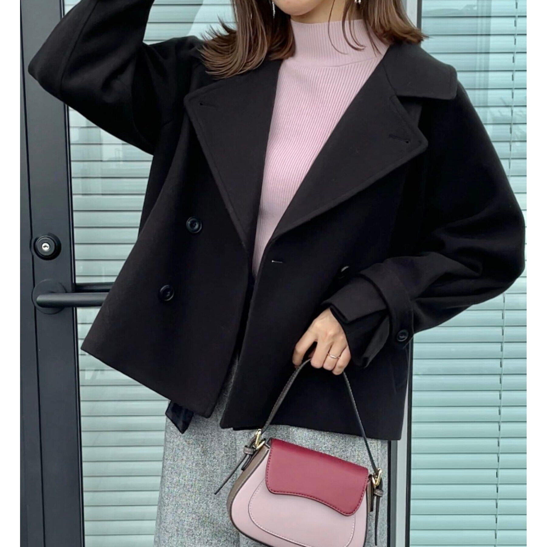 Couture broach「【フェミニン派・アレンジ可能】マルチウェイショートコート」|トレンチコート|