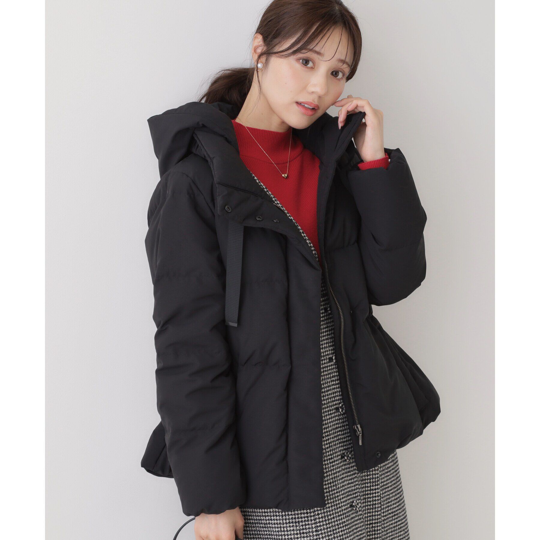 Couture broach「【冬の名品】愛されダウン」|ダウン|ﾌﾞﾗｯｸ(019)