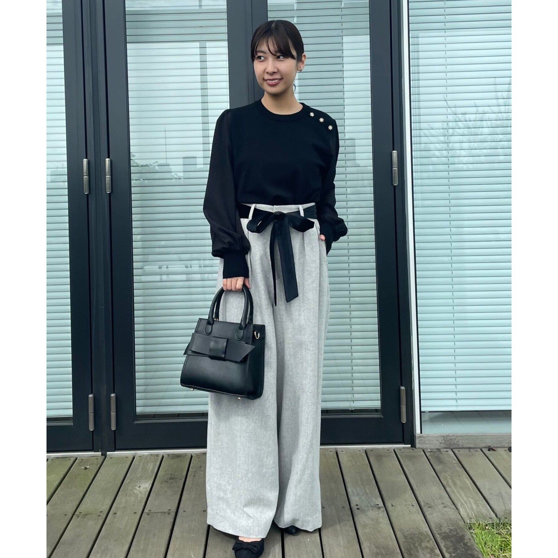 Couture broach「【映えるワイドパンツ】ラメツイードワイドパンツ」|その他|