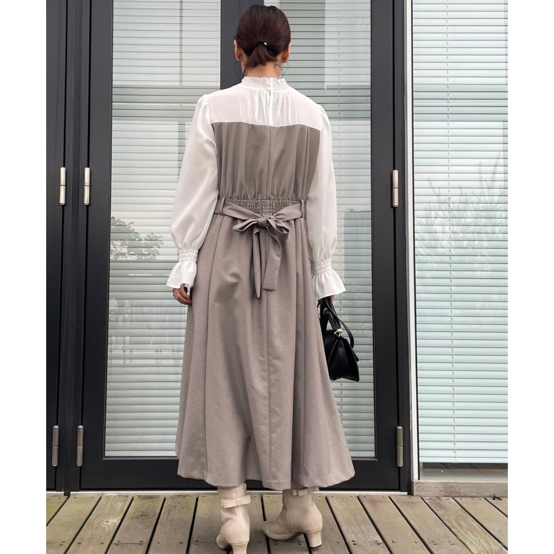 Couture broach「【一枚で主役級・フェミニンワンピース】ドッキングベアワンピース」|ワンピース|