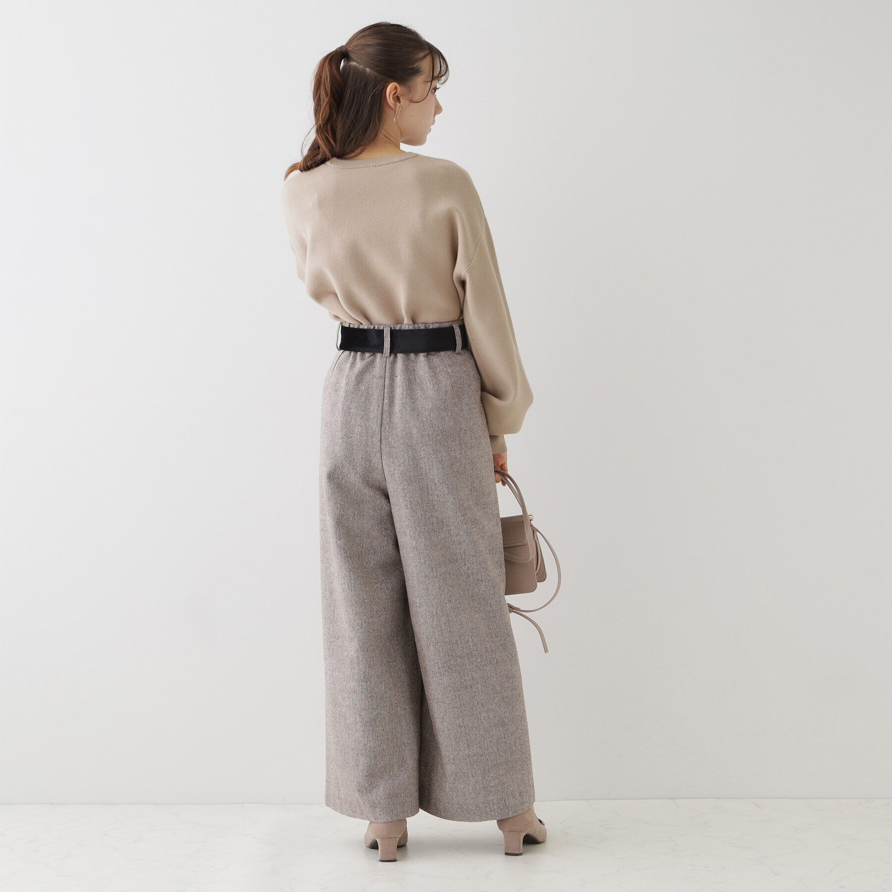 Couture broach「【目を惹くきらめきニット】ビジューロゴニット」|ニット・セーター|