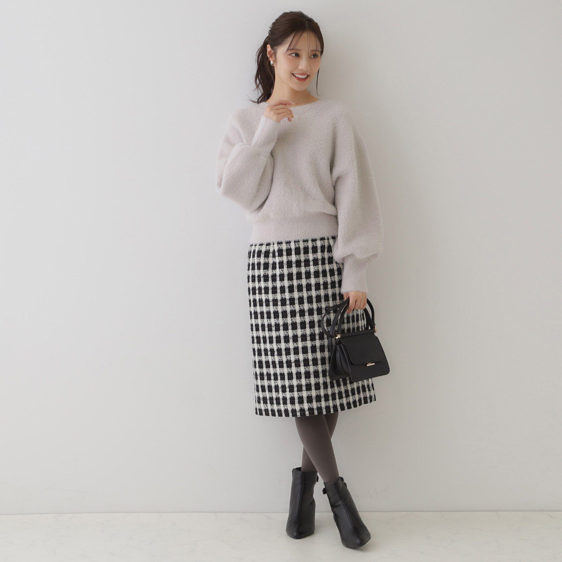 Couture broach「【春めく・ふわふわ】短毛フェザーカーディトップス」|カーディガン|