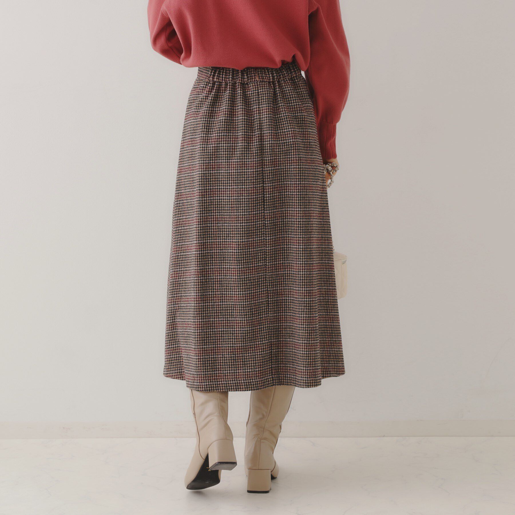 Couture broach「ミニ千鳥チェックツイードスカート」|スカート|