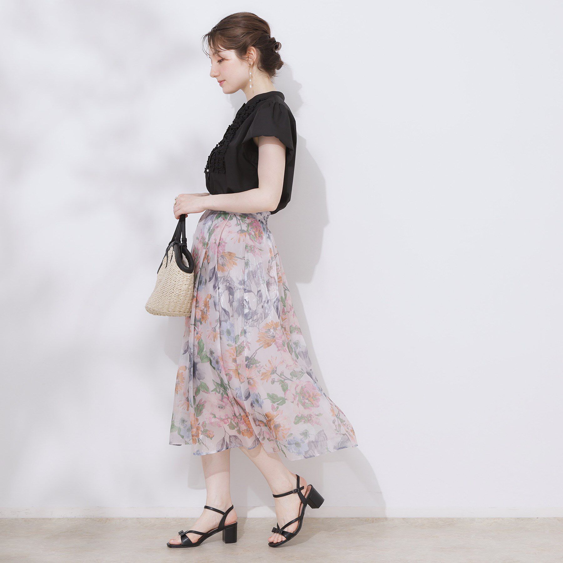 Couture broach「【大人フェミニン・華奢見え・通勤】フロントフリルシャツ」|シャツ・ブラウス|