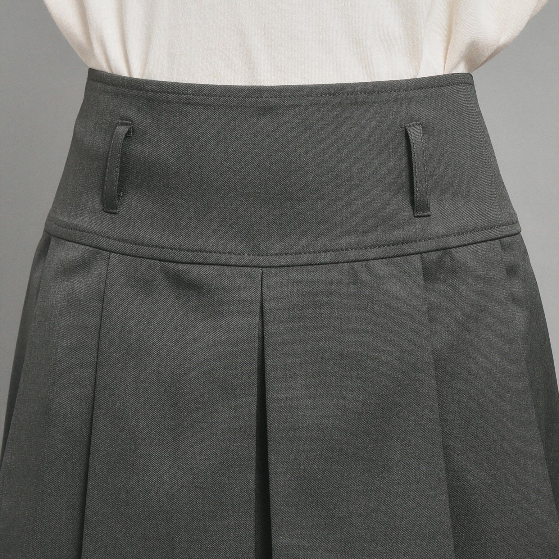 PINK-latte「【カラー追加/オールシーズン対応】ベルト付きプリーツスカート」|スカート|