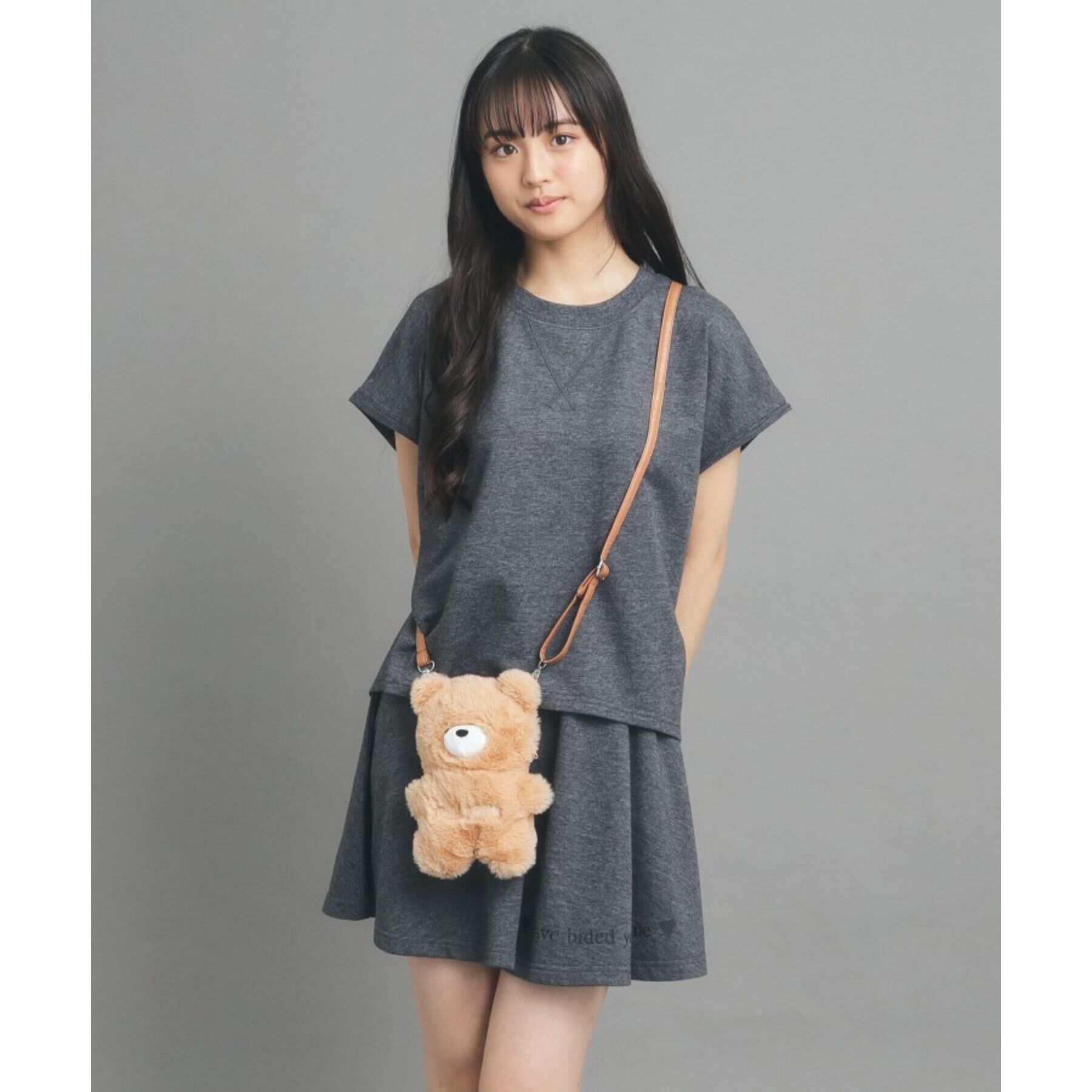 PINK-latte「うさくまぬいぐるみショルダー」|ショルダー・メッセンジャー|