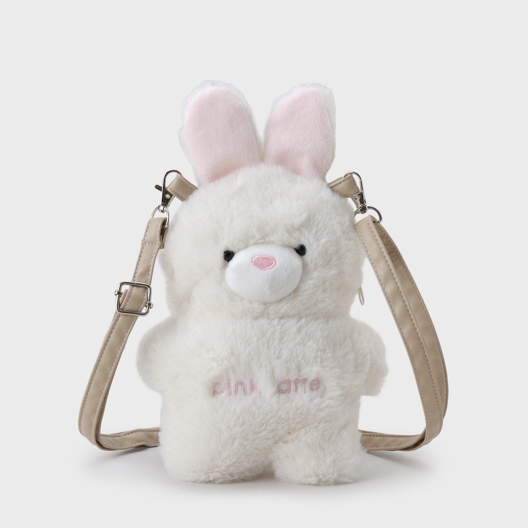 PINK-latte「うさくまぬいぐるみショルダー」|ショルダー・メッセンジャー|