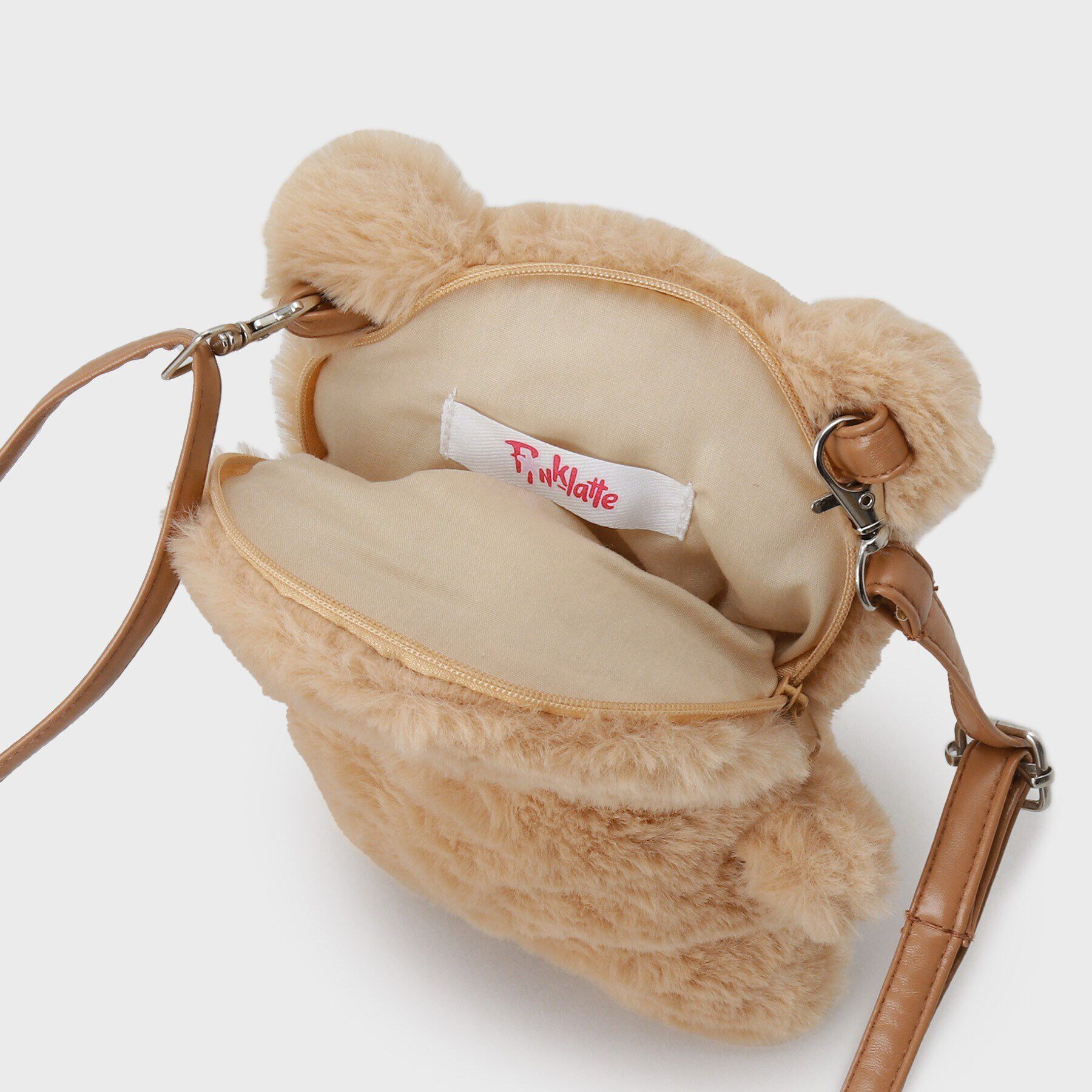 PINK-latte「うさくまぬいぐるみショルダー」|ショルダー・メッセンジャー|