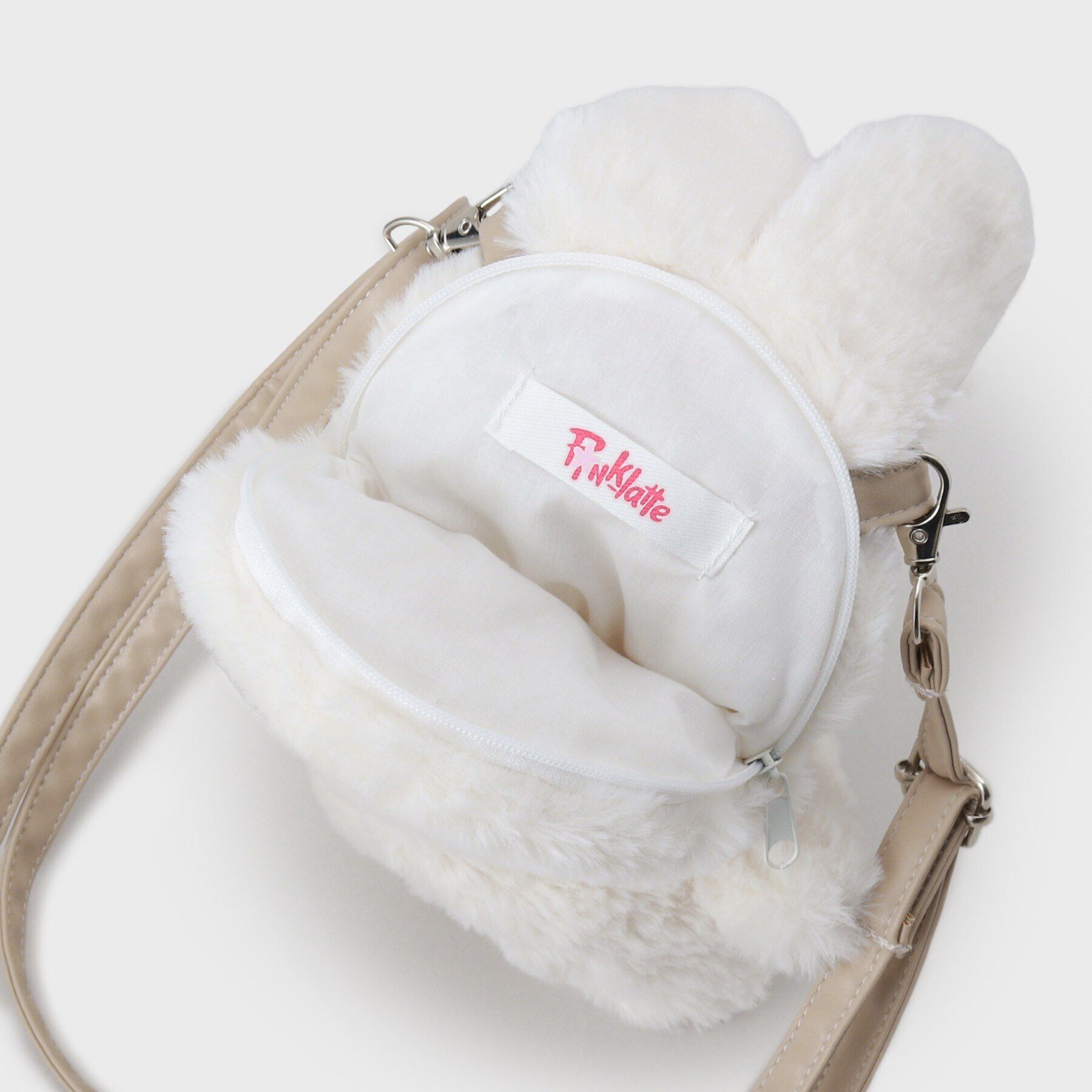 PINK-latte「うさくまぬいぐるみショルダー」|ショルダー・メッセンジャー|