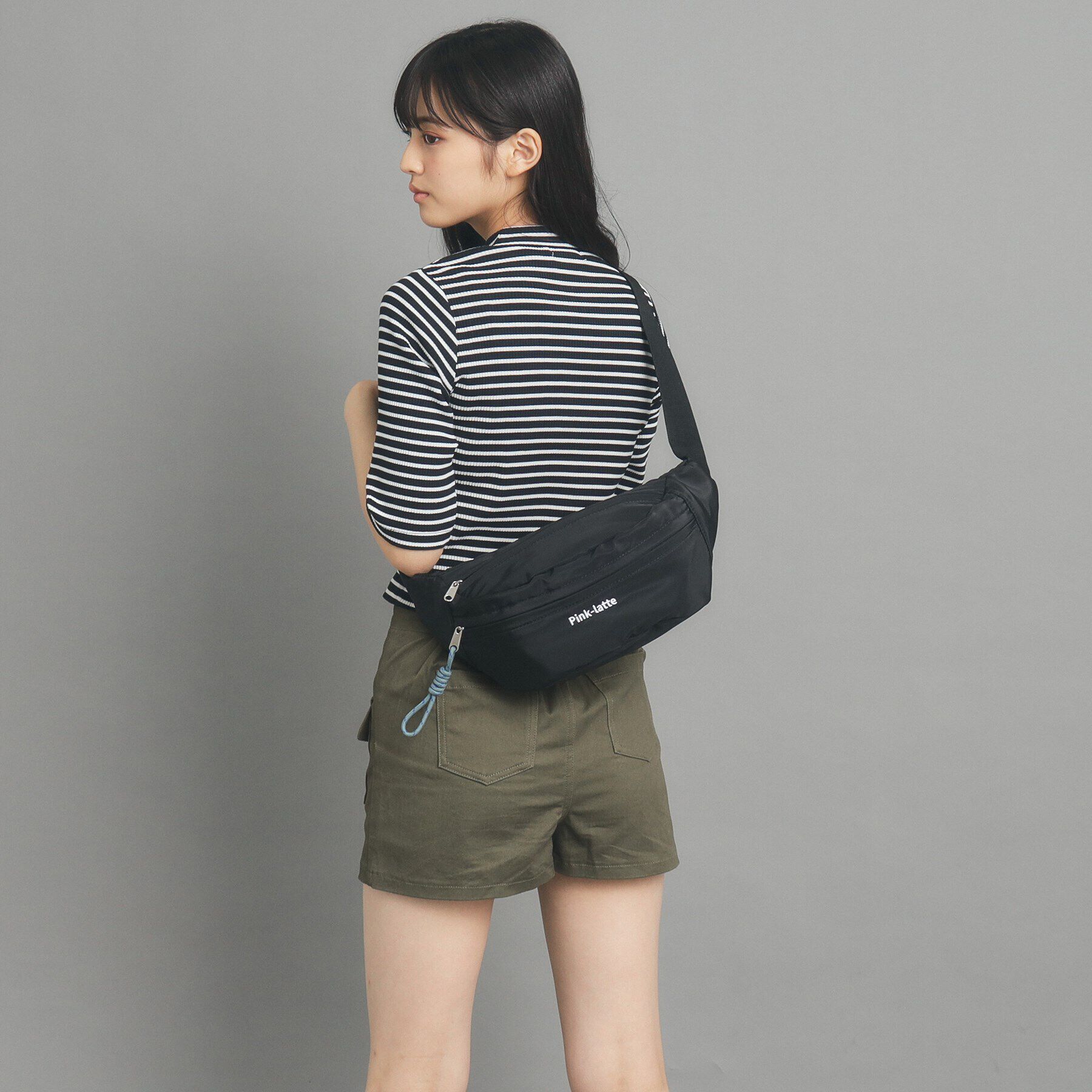 PINK-latte「ドローコードボディバッグ」|その他|ブラック(019)