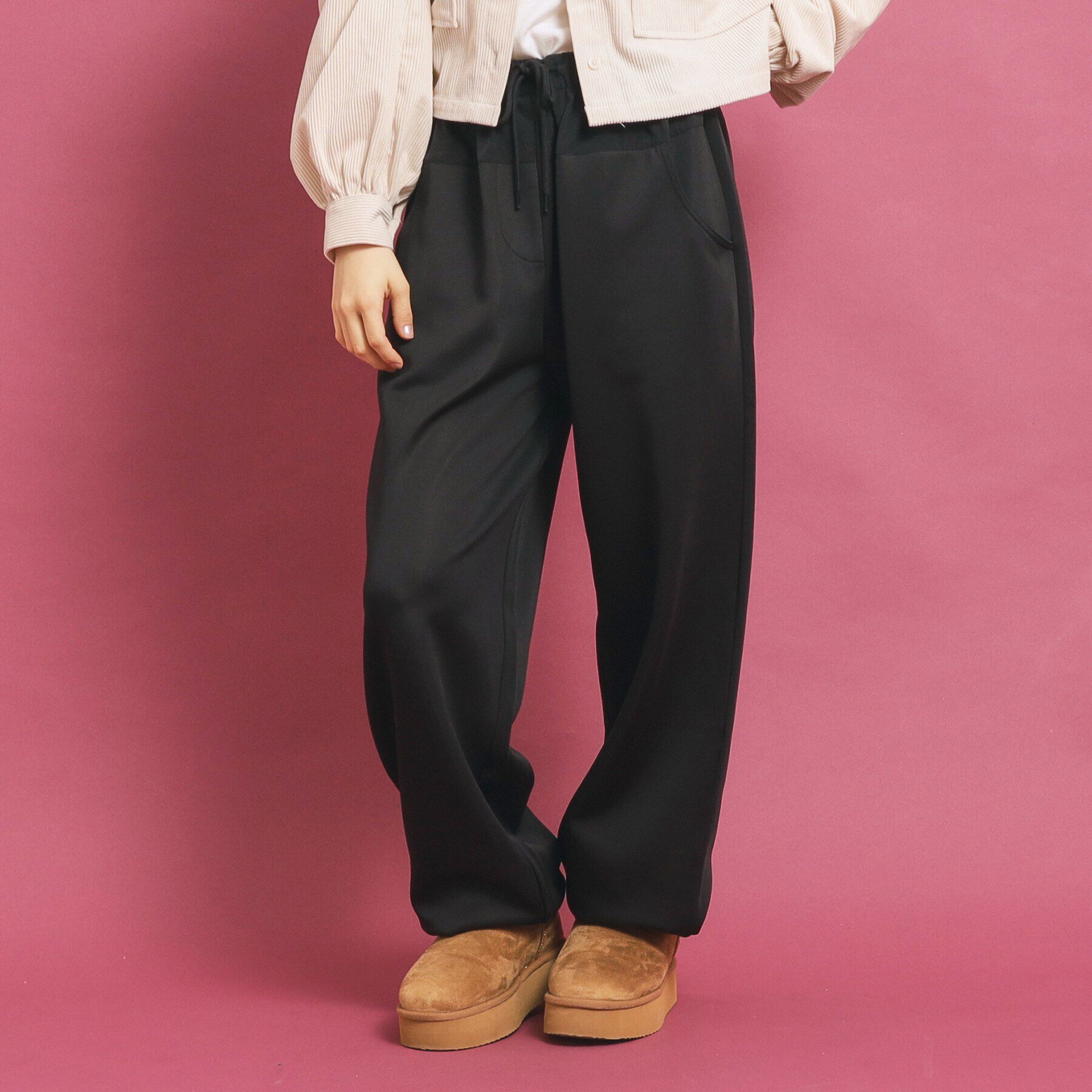 PINK-latte「ダンボール切替イージーパンツ」|その他|