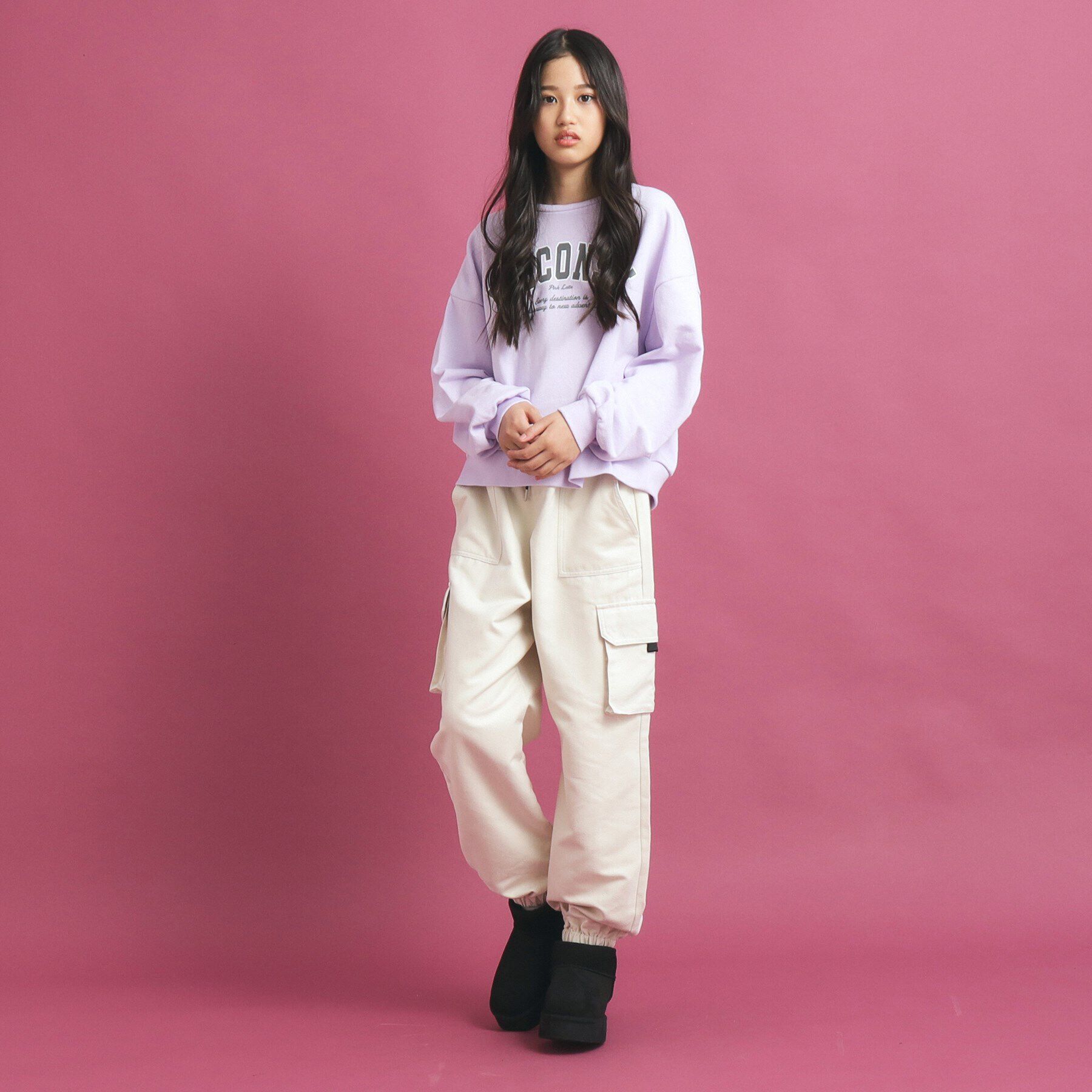 PINK-latte「ピーチ起毛カーゴパンツ」|その他|