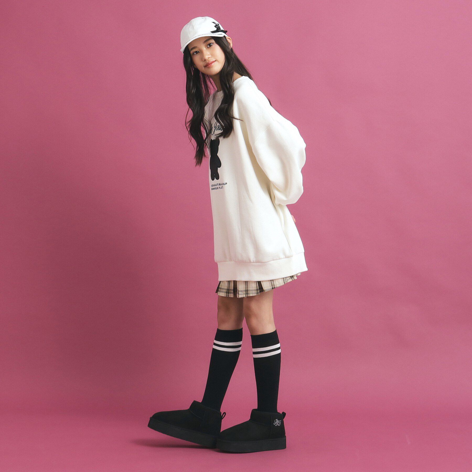 PINK-latte「クマプリントスウェット」|その他|