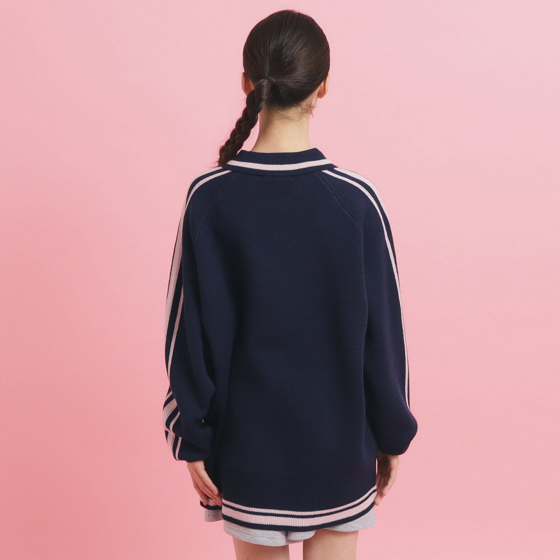 PINK-latte「【ブロークコア】ユニフォームスタイルニット」|ニット・セーター|