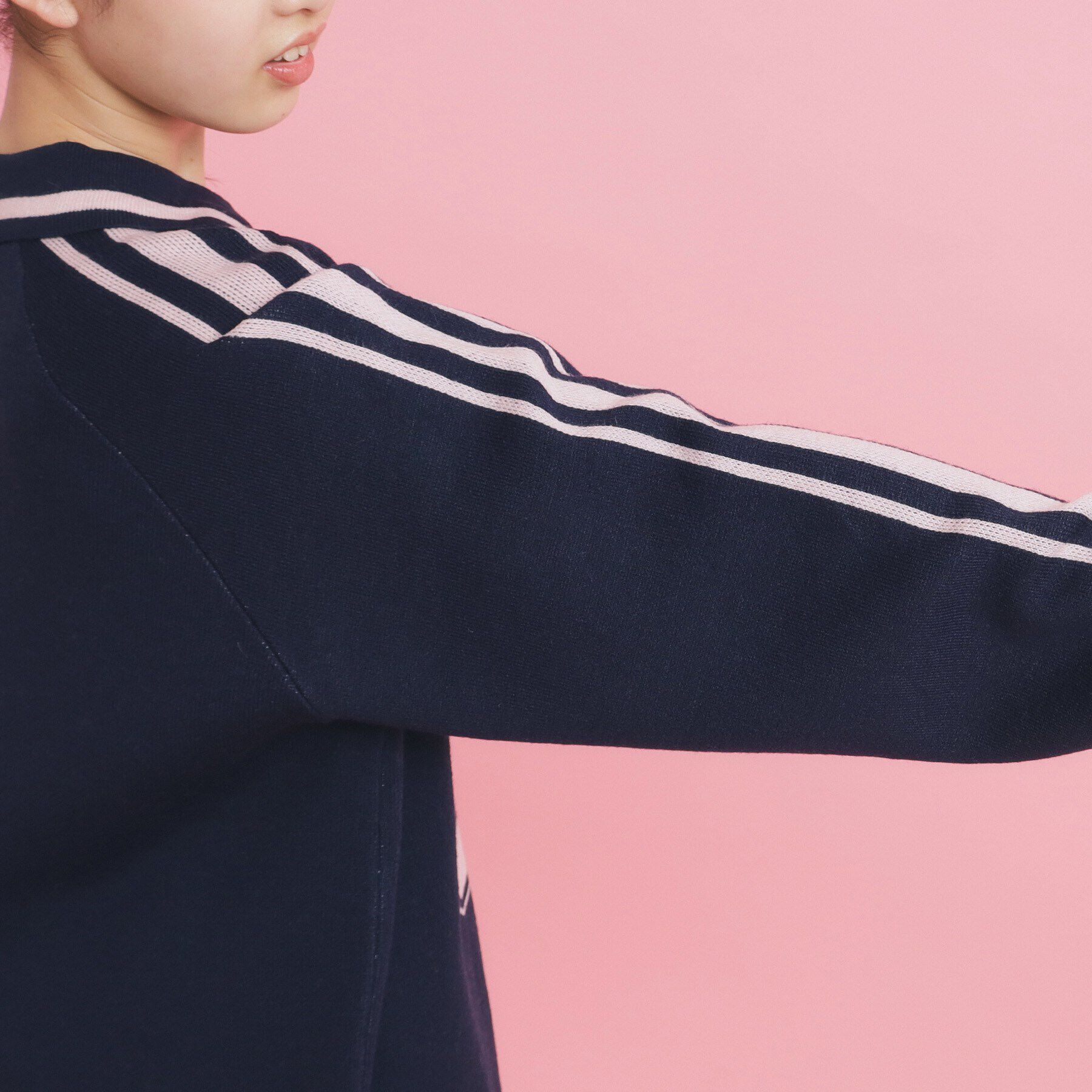 PINK-latte「【ブロークコア】ユニフォームスタイルニット」|ニット・セーター|