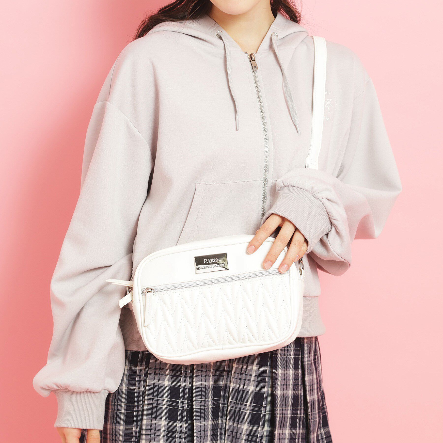 PINK-latte「ガーリーキルトショルダー」|ショルダー・メッセンジャー|