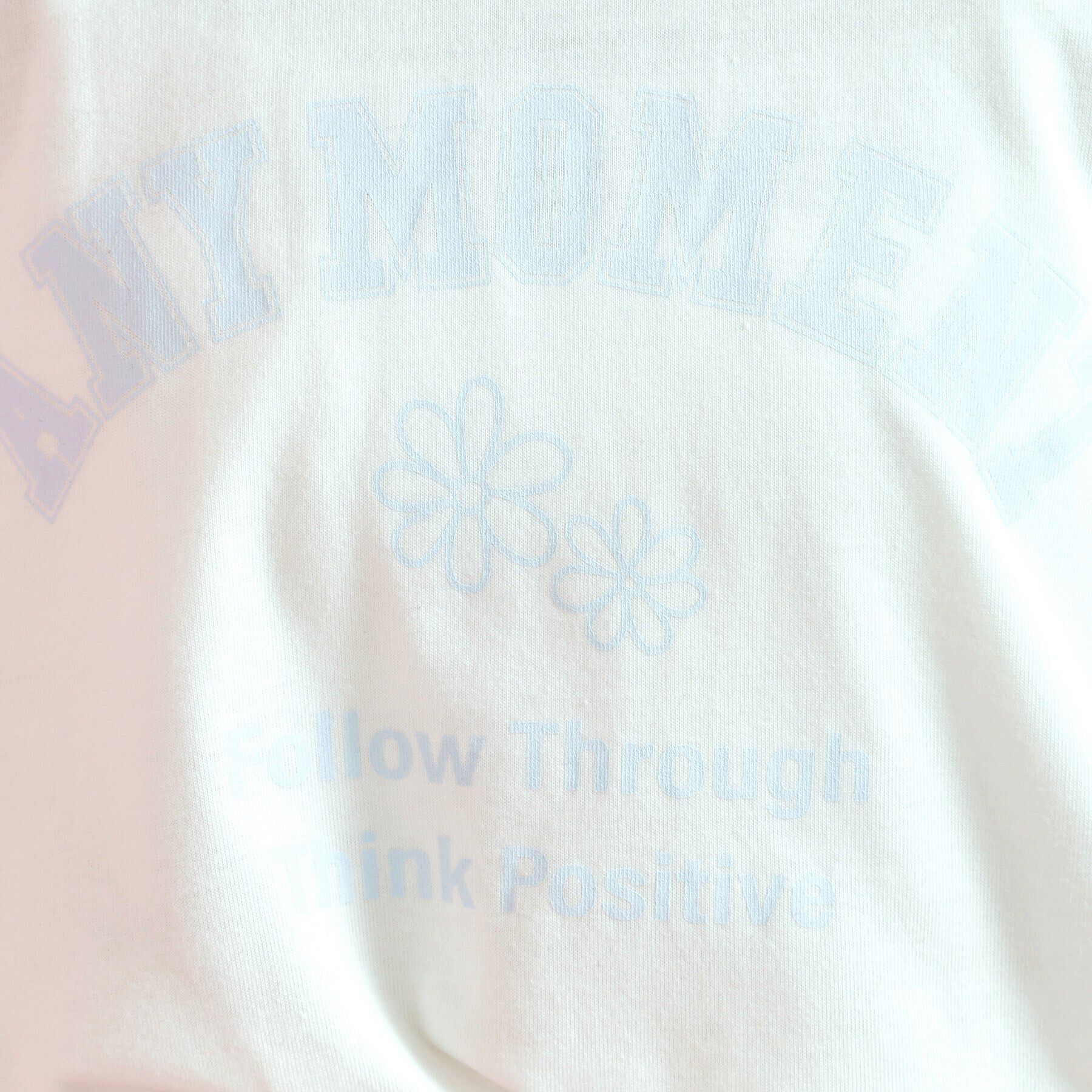 PINK-latte「カレッジフラワーロンT」|Tシャツ・カットソー|