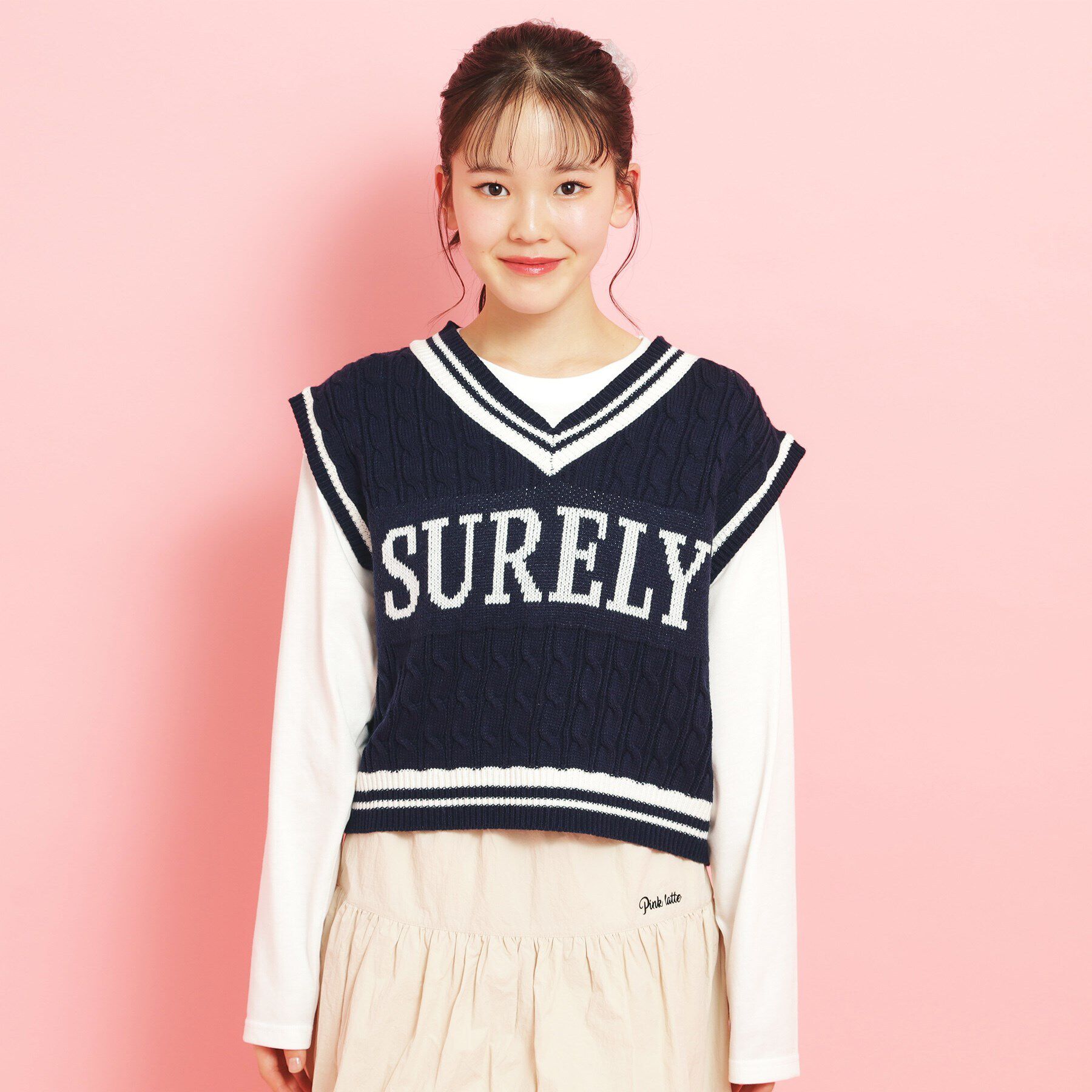 PINK-latte「【アソート】ニットベスト」|ベスト・ジレ|