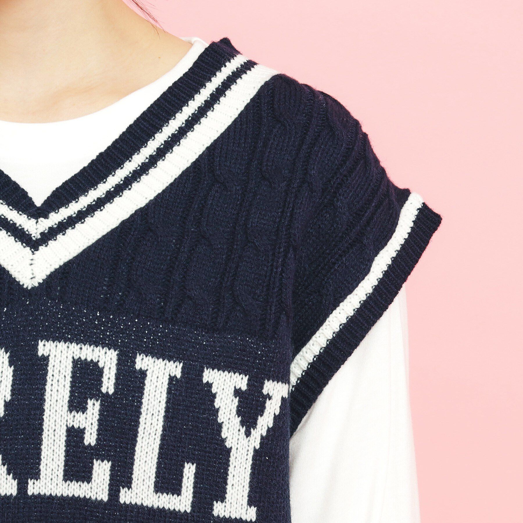 PINK-latte「【アソート】ニットベスト」|ベスト・ジレ|