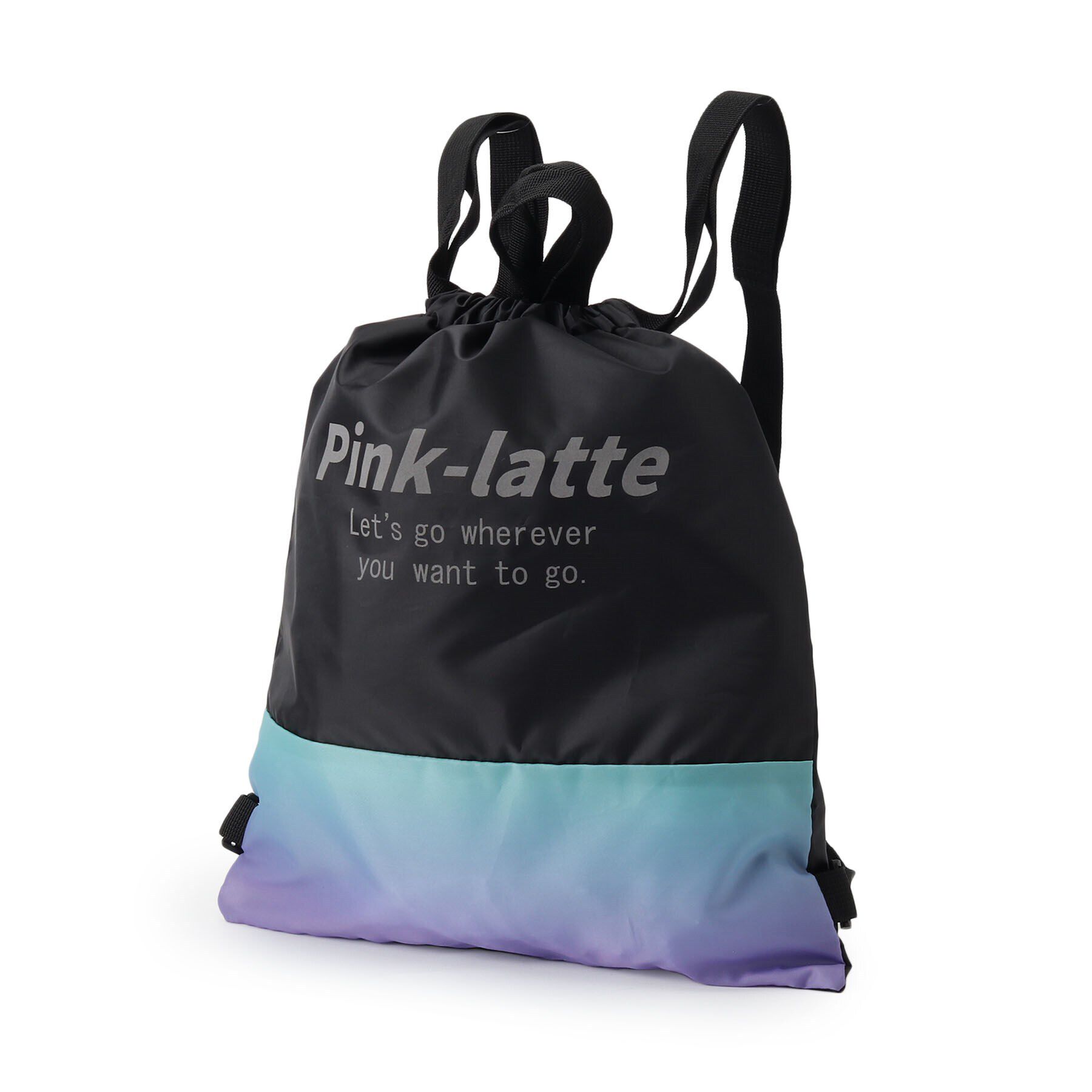PINK-latte「グラデナップサック」|リュック|