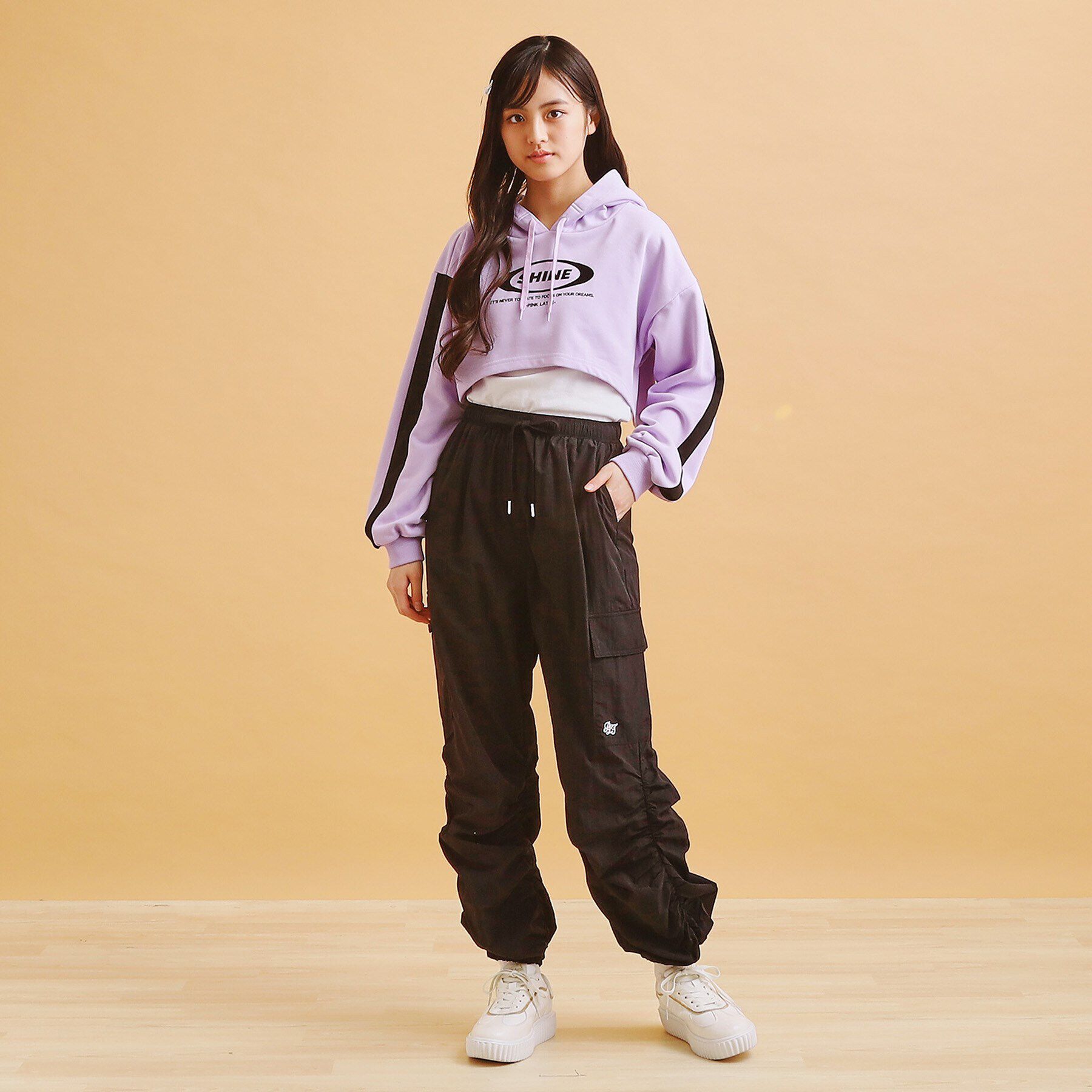 PINK-latte「シャーリングカーゴパンツ」|その他|