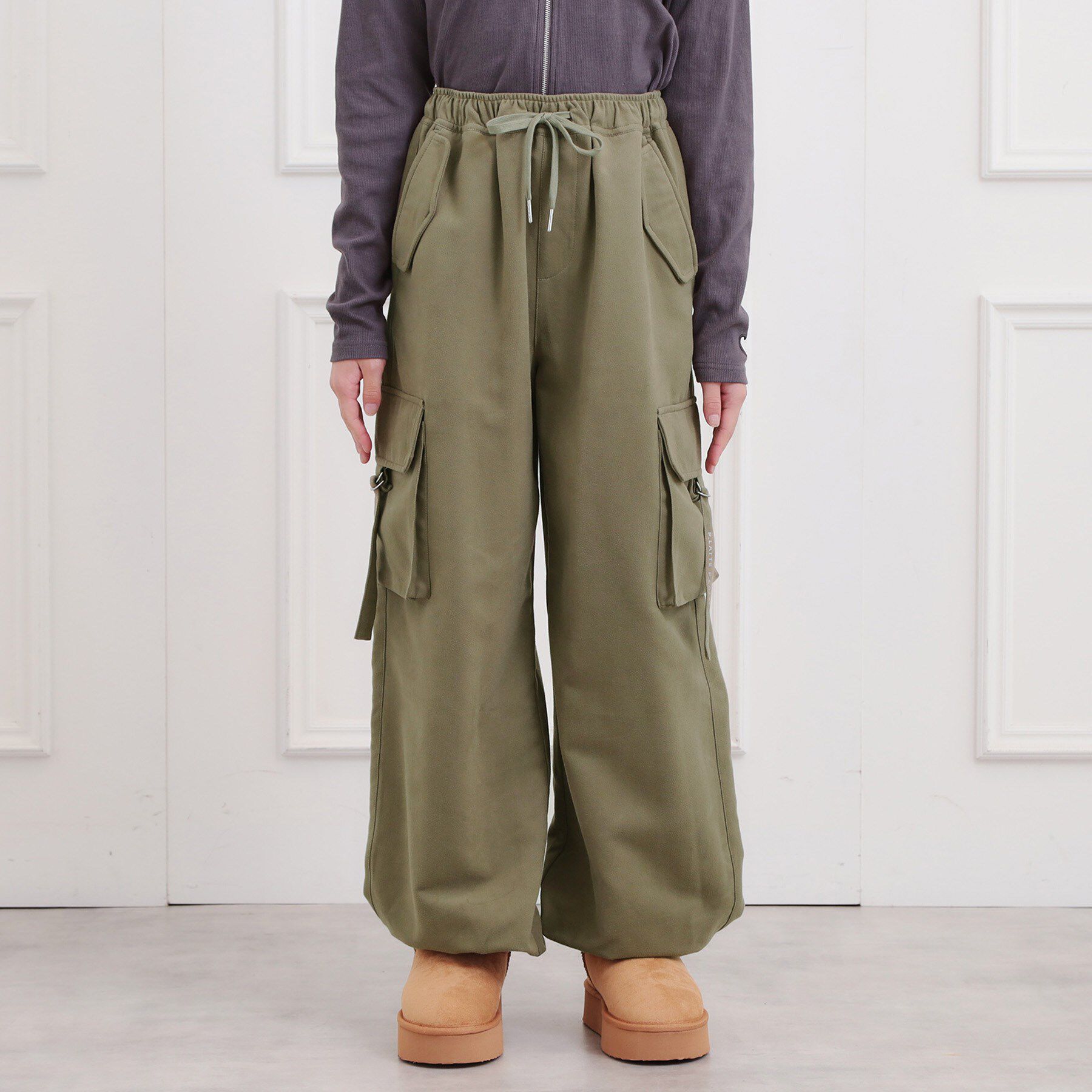 PINK-latte「ピーチ起毛ベーシックカーゴパンツ」|その他|