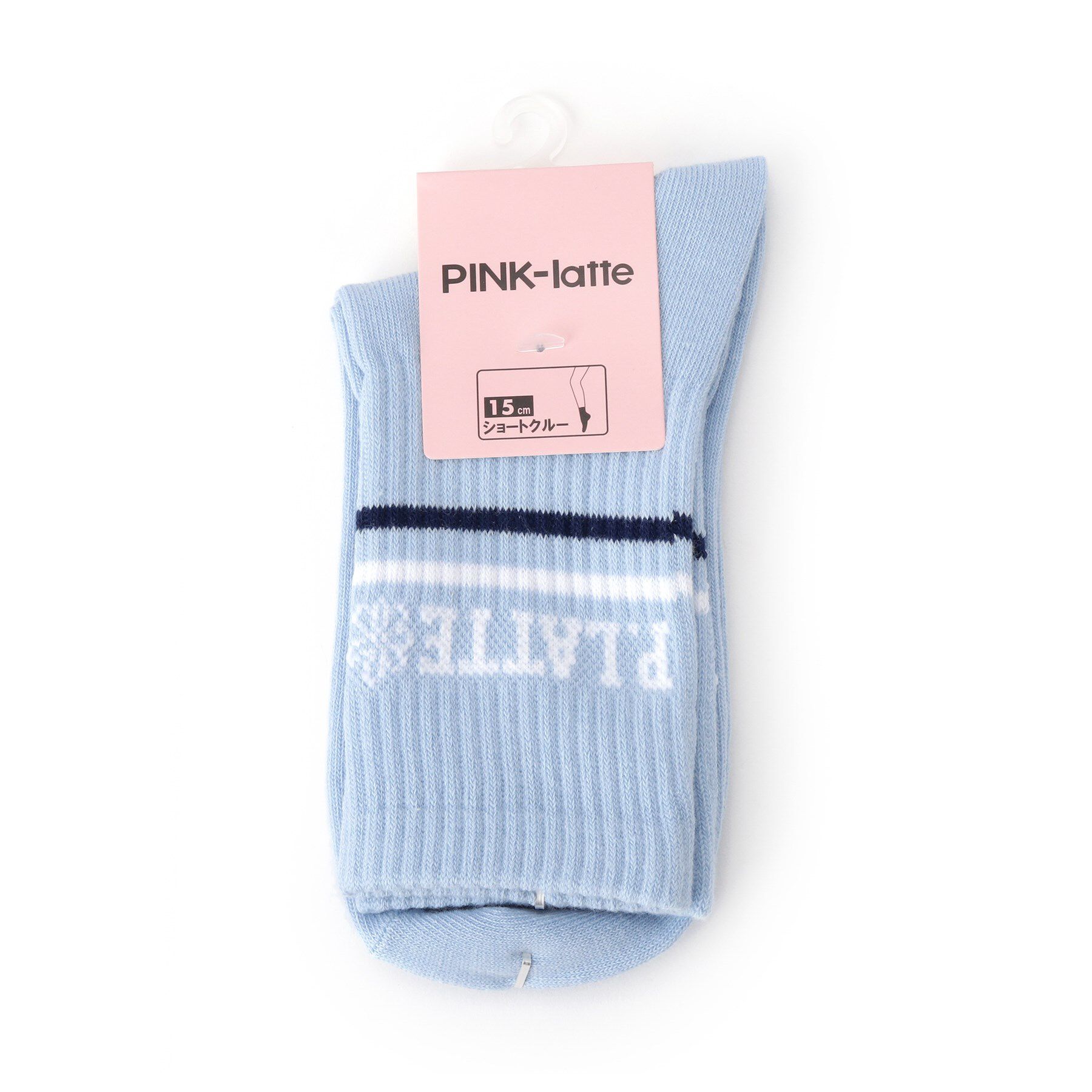 PINK-latte「ラインショートソックス」|ソックス|