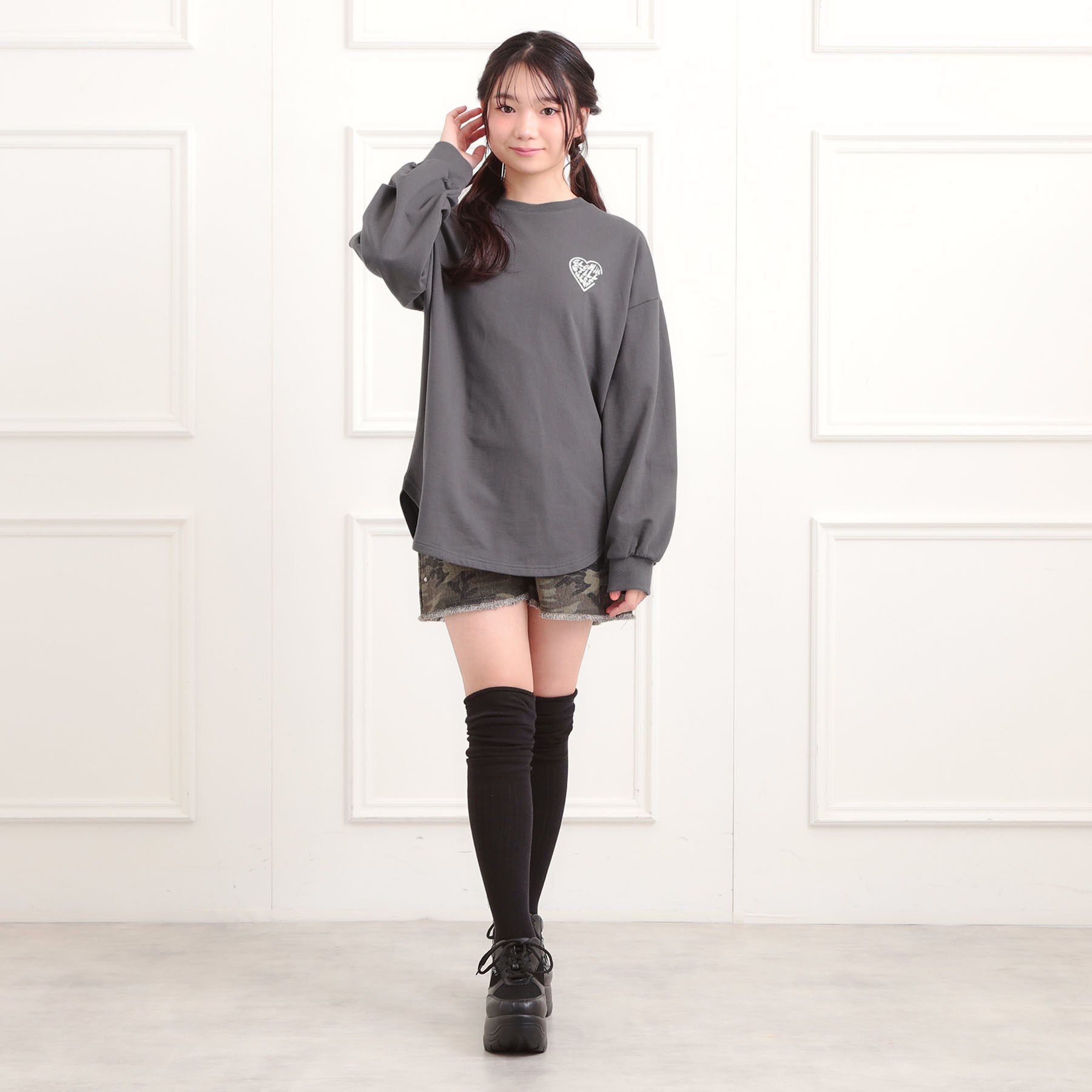 PINK-latte「メルトハートビッグチュニックトレーナー」|その他|