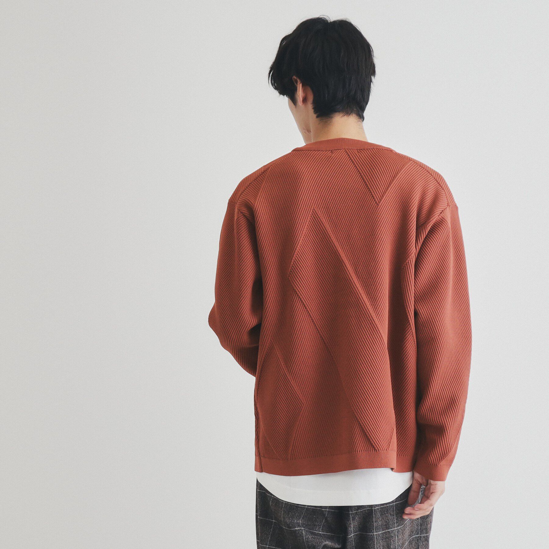 THE SHOP TK「ダイヤパネルアンサンブルカーディガン」|カーディガン|