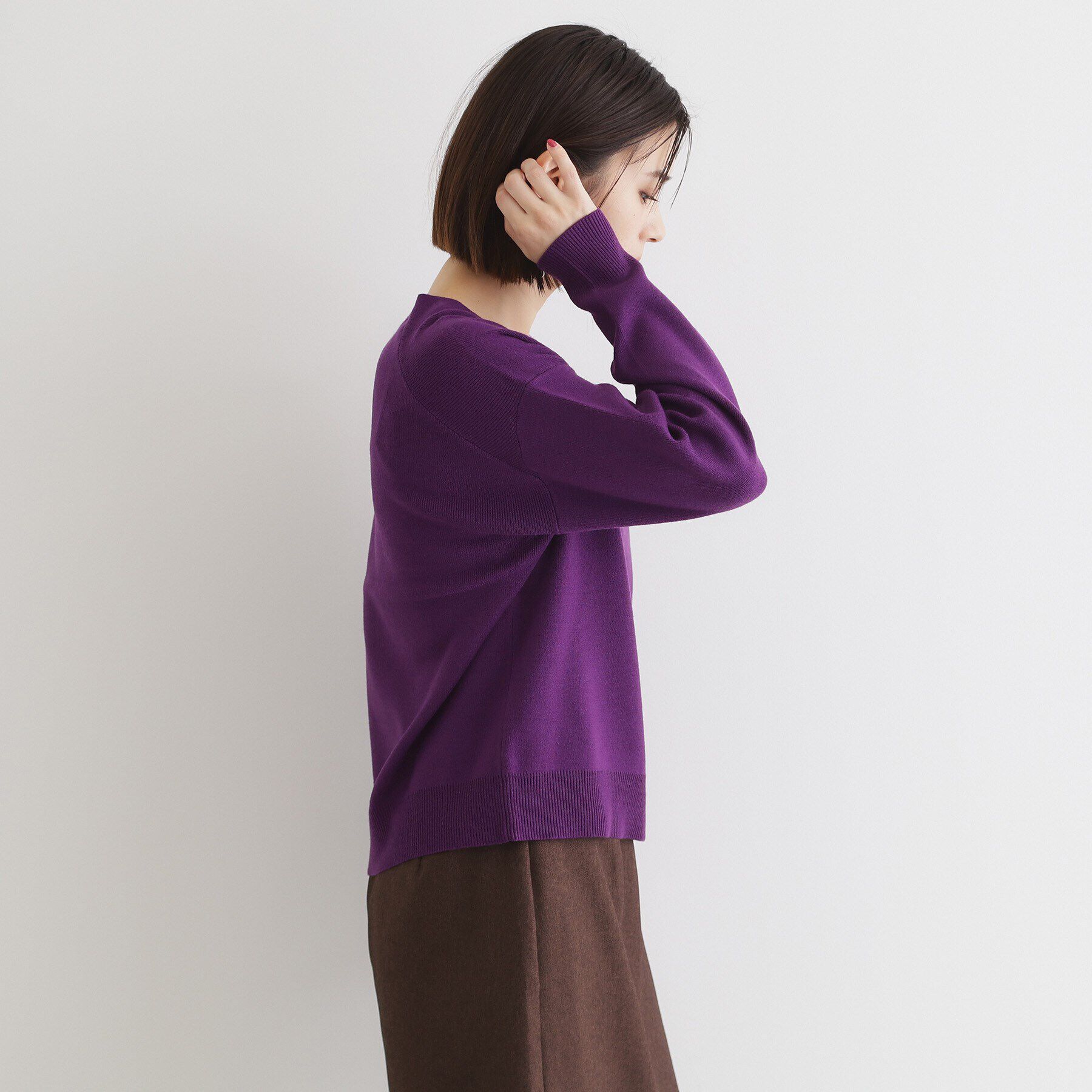 THE SHOP TK「【毛玉になりにくい／静電気防止】Vネックニット／洗える」|ニット・セーター|