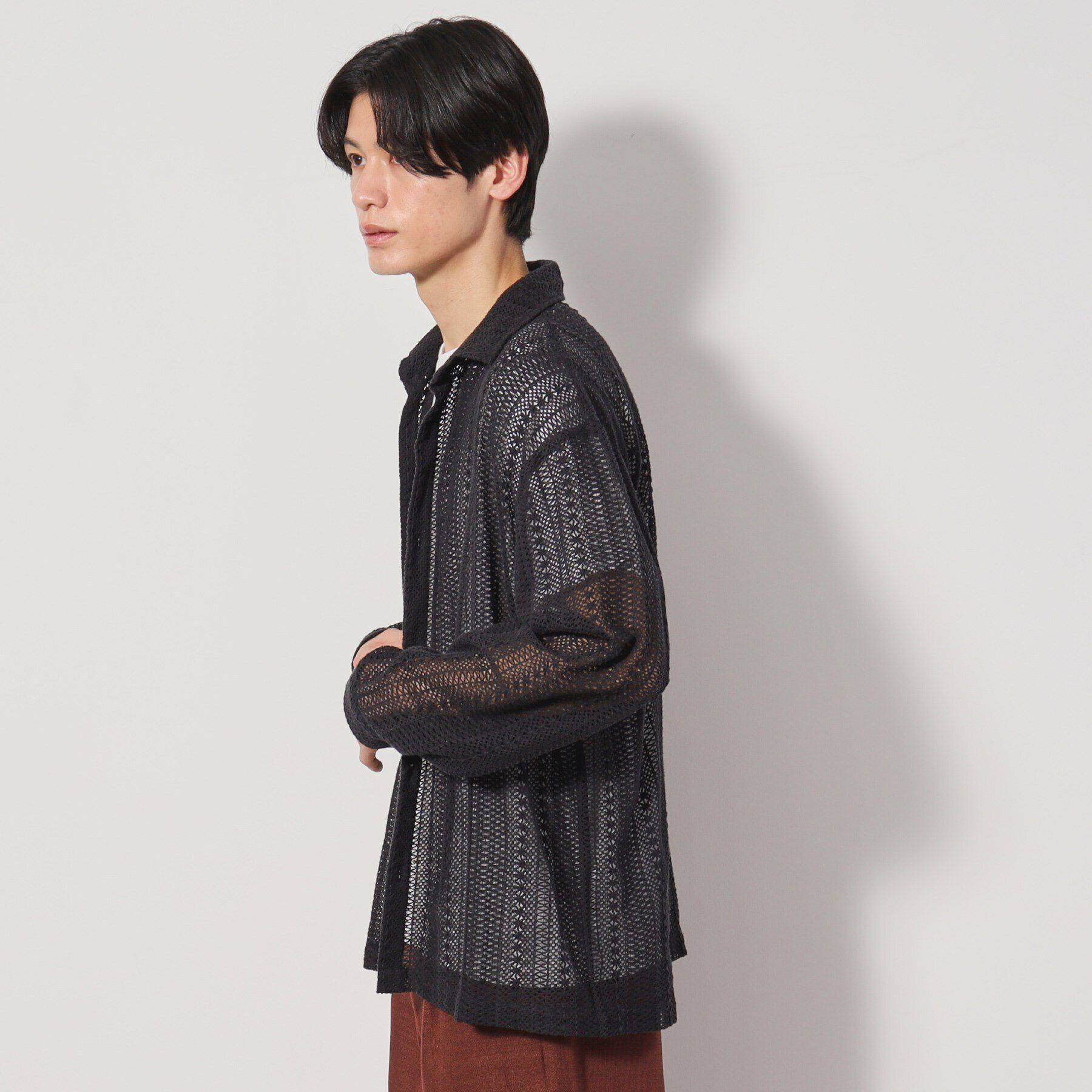 THE SHOP TK「レースシャツアンサンブル長袖シャツ・半袖Tシャツセットアイテム」|シャツ・ブラウス|