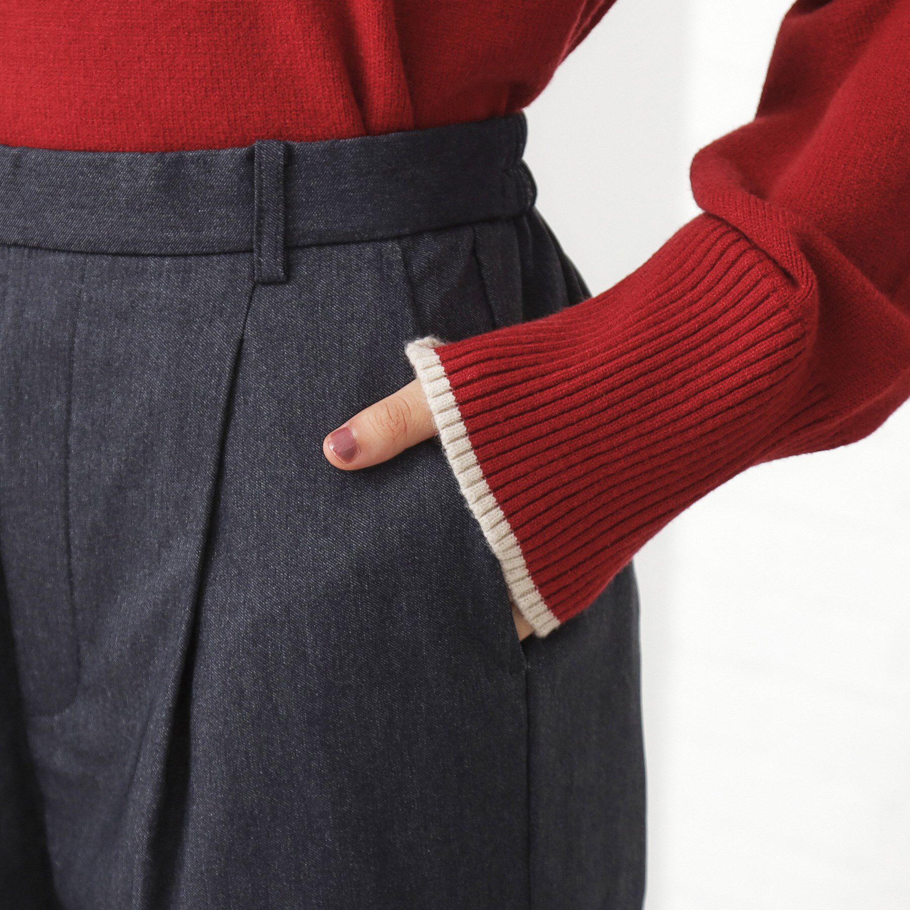 THE SHOP TK「【ラクで快適】ハイパーストレッチ あったか裏起毛ワイドパンツ」|その他|