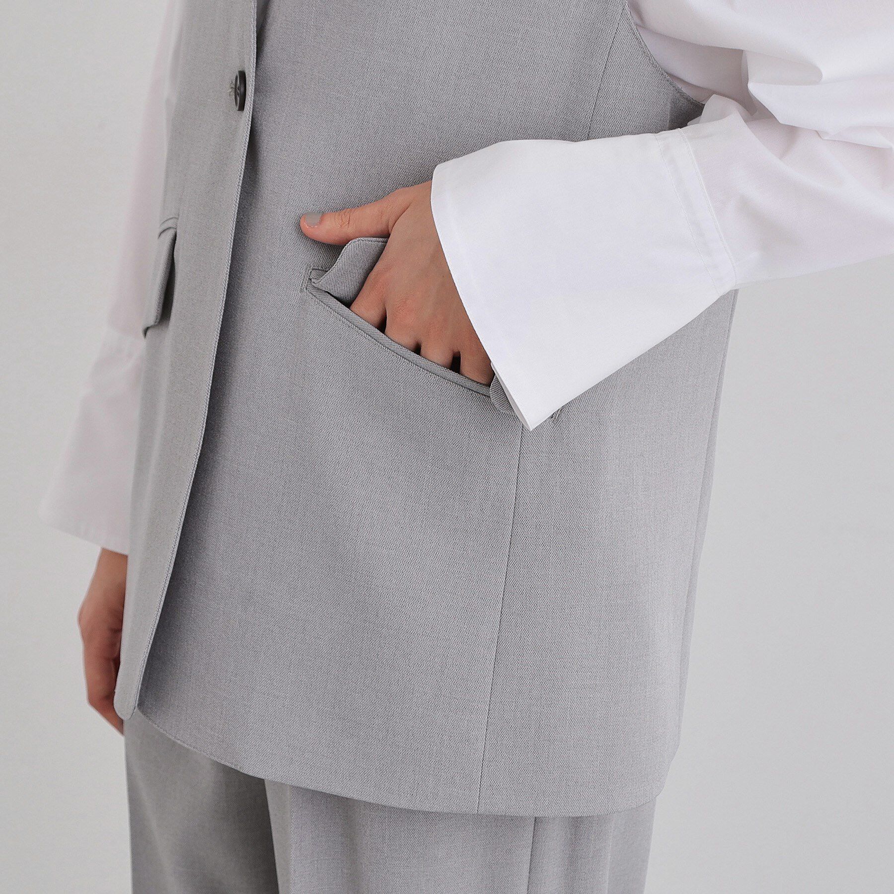 THE SHOP TK「【お仕事にもカジュアルにも】CAVIAN ジレ/セットアップ可」|ベスト・ジレ|