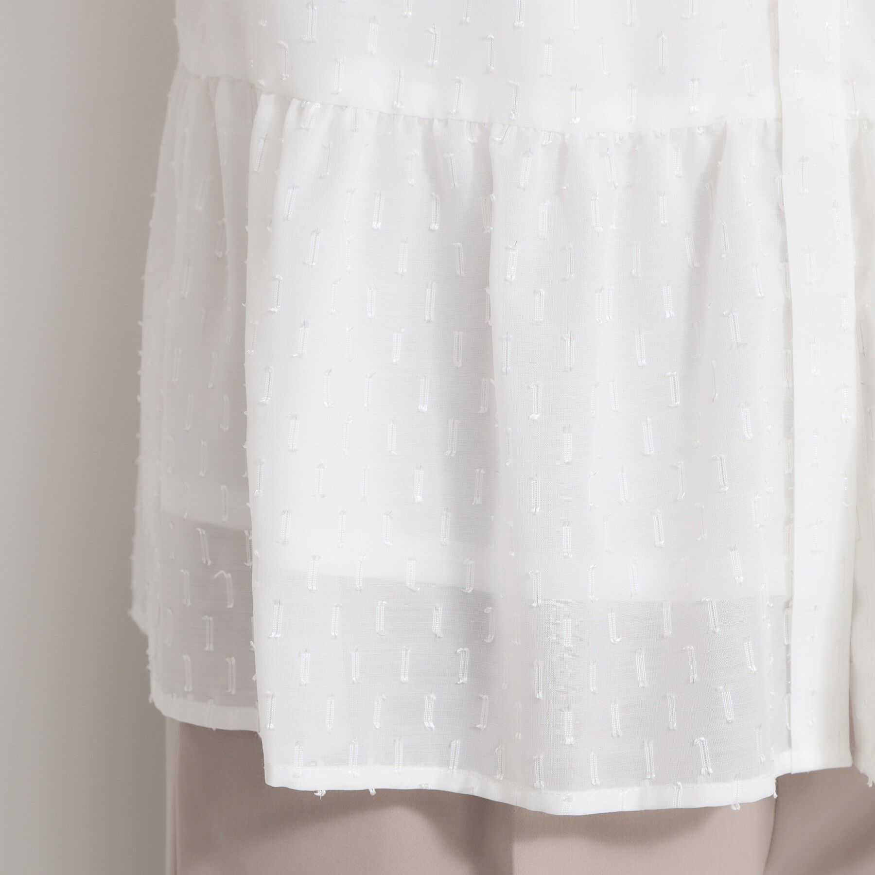 THE SHOP TK「シフォンジャカードブラウス」|シャツ・ブラウス|