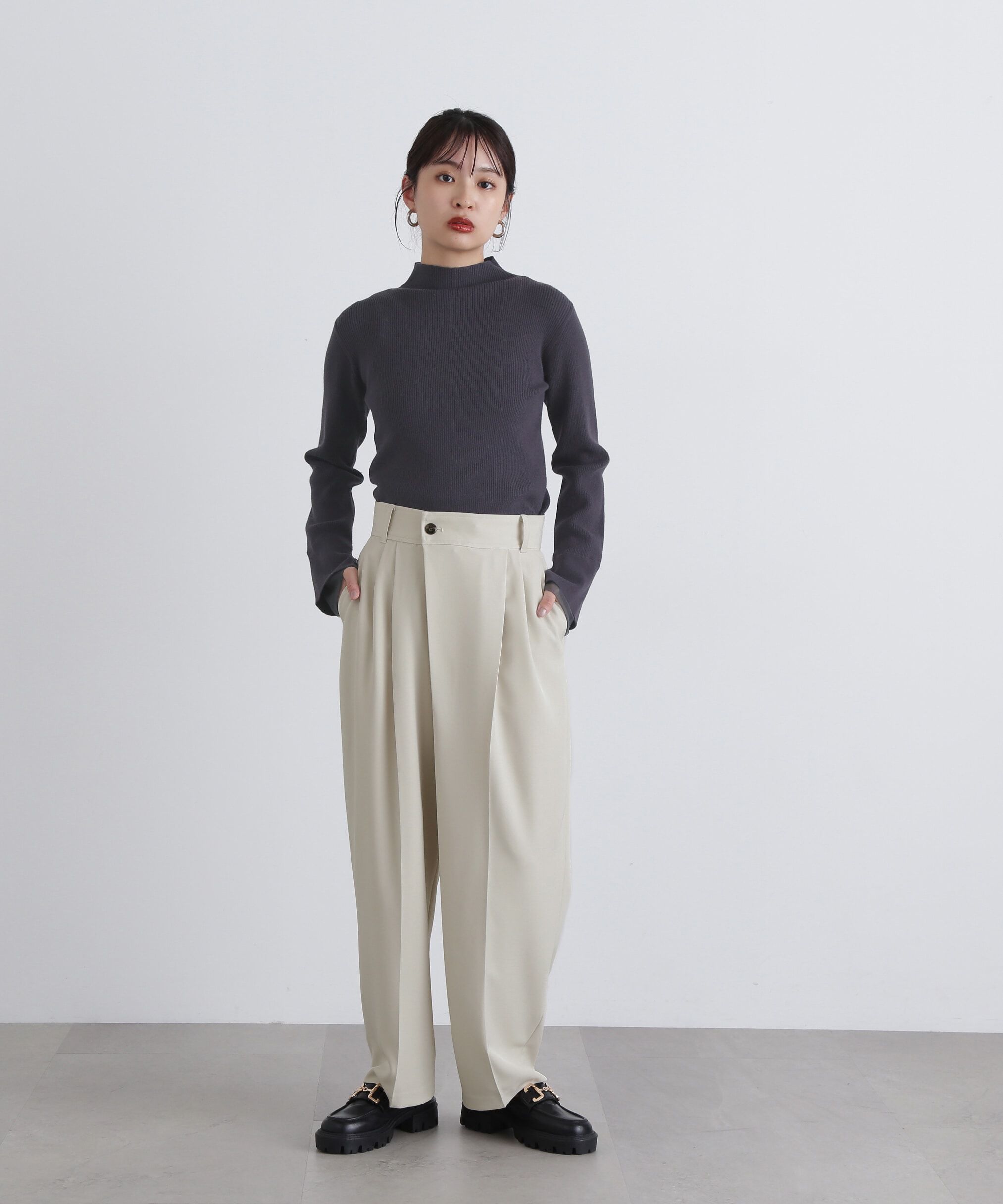  「ウエストアシメラップパンツ」|その他|