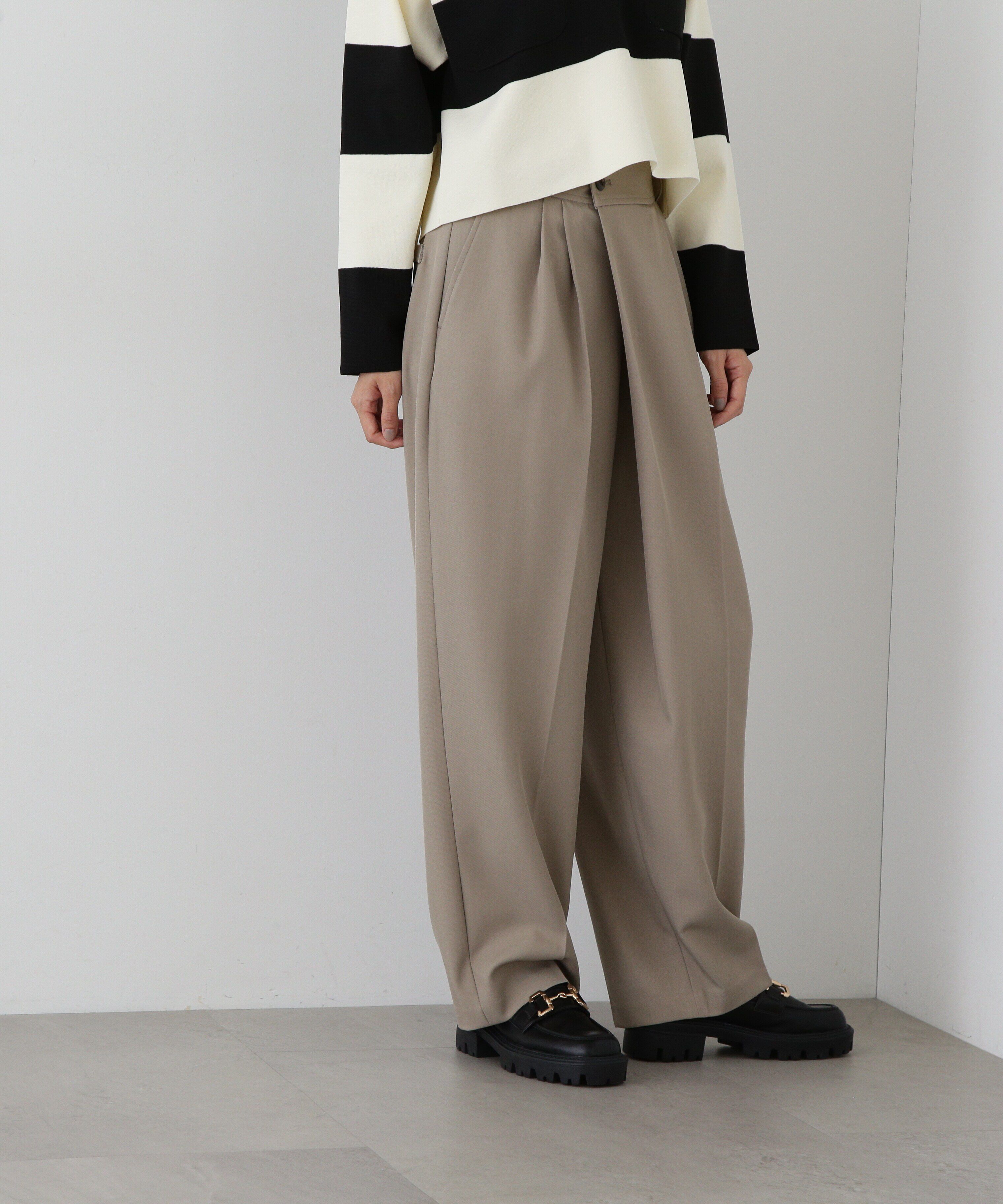  「ウエストアシメラップパンツ」|その他|