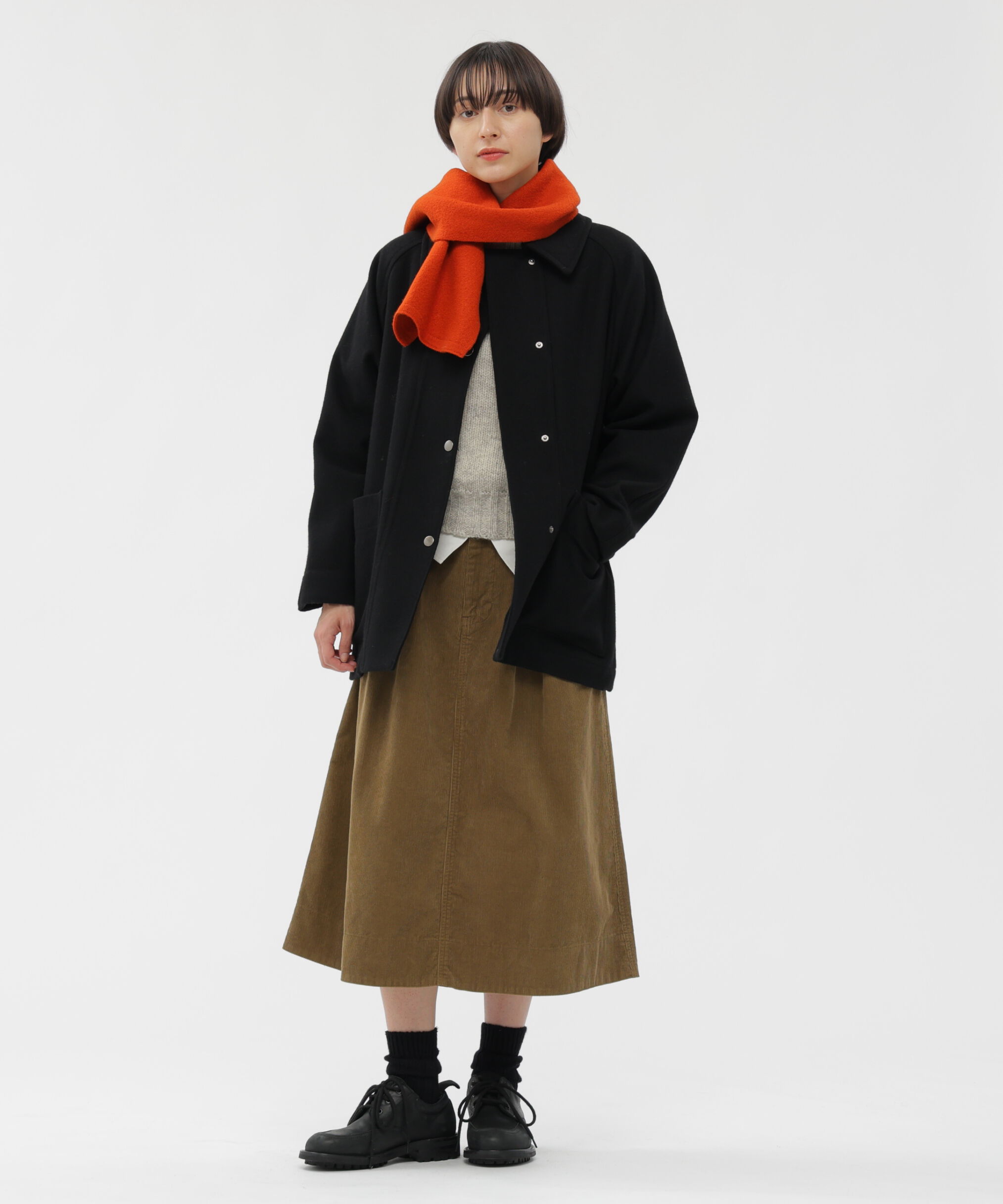 MHL.「FELTED DRY WOOL」|バンダナ・スカーフ|