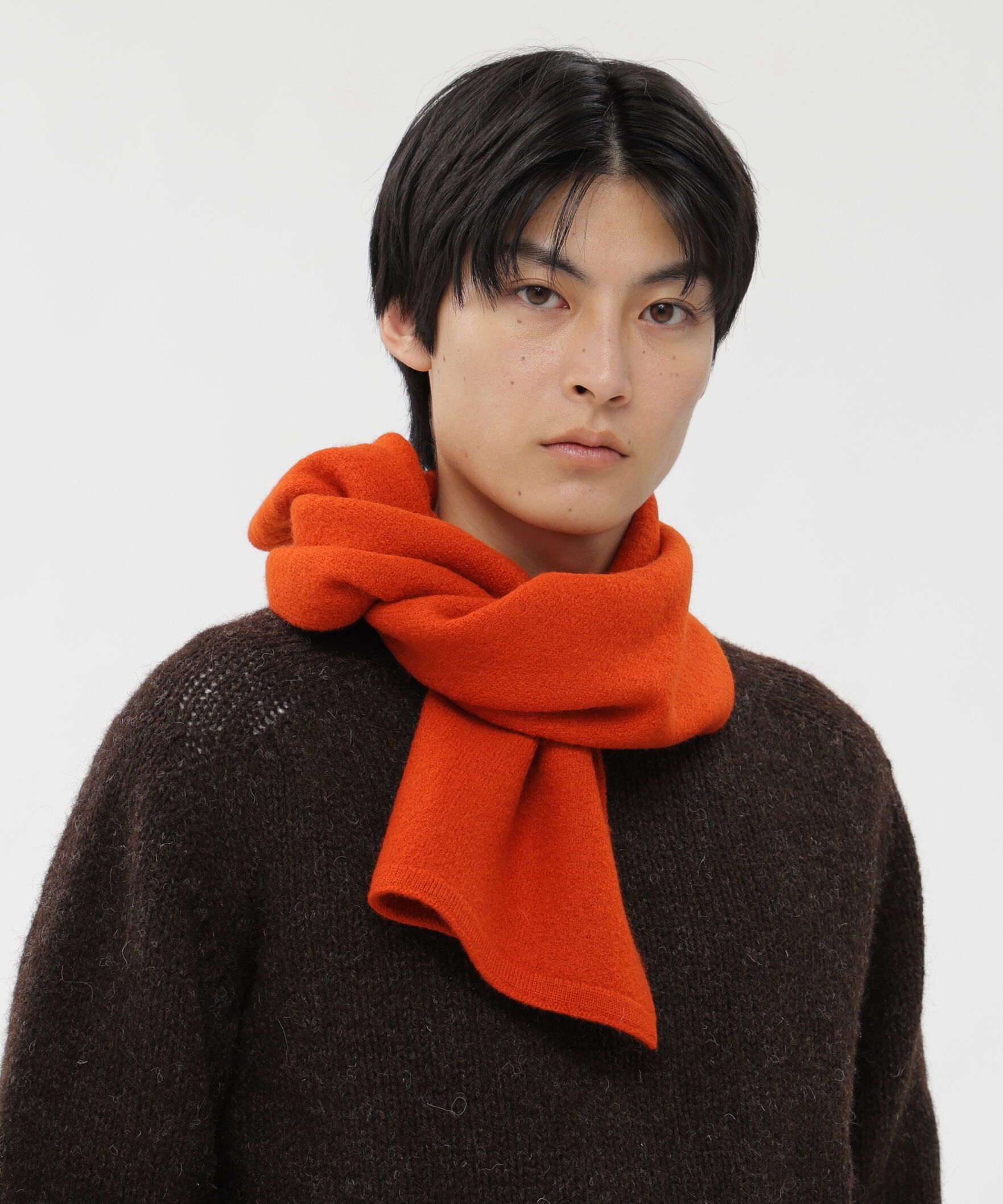 MHL.「FELTED DRY WOOL」|バンダナ・スカーフ|