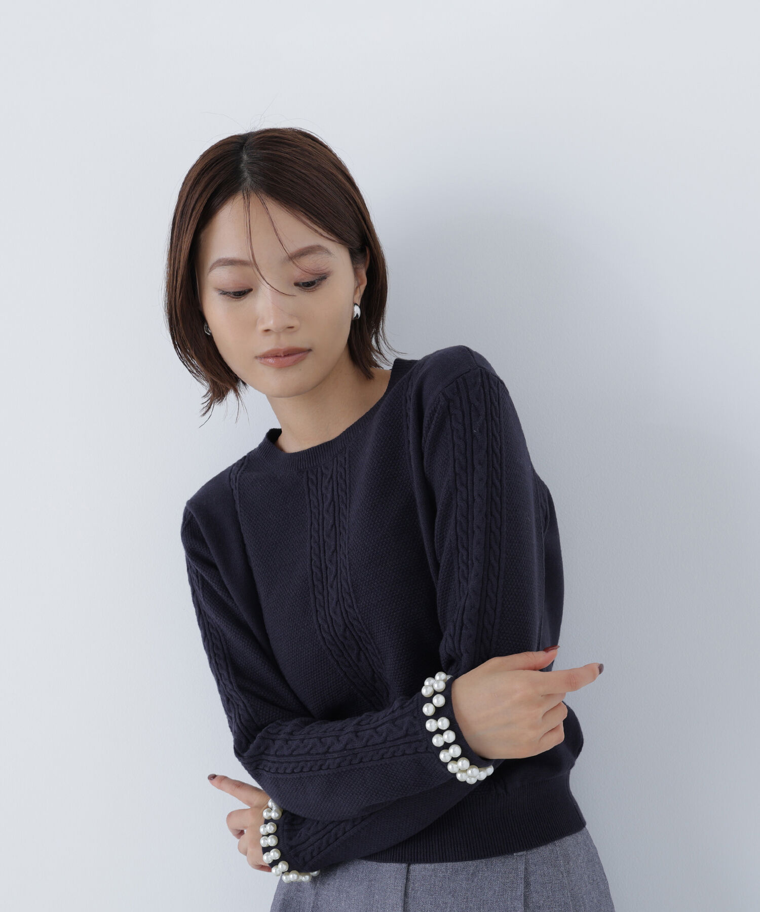  「パールブレスレットニット」|ニット・セーター|
