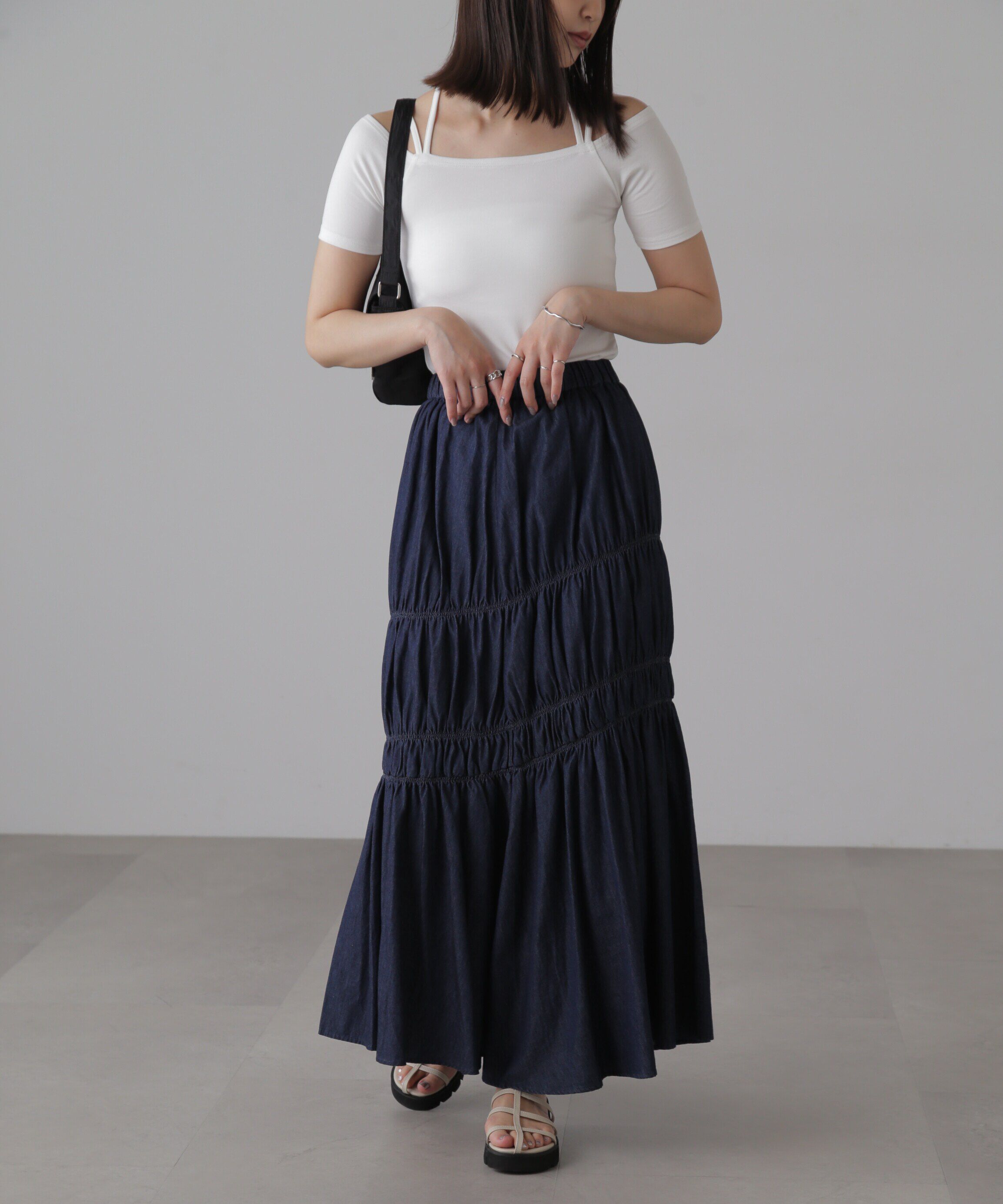  「オフショルホルターネックカットソー」|Tシャツ・カットソー|