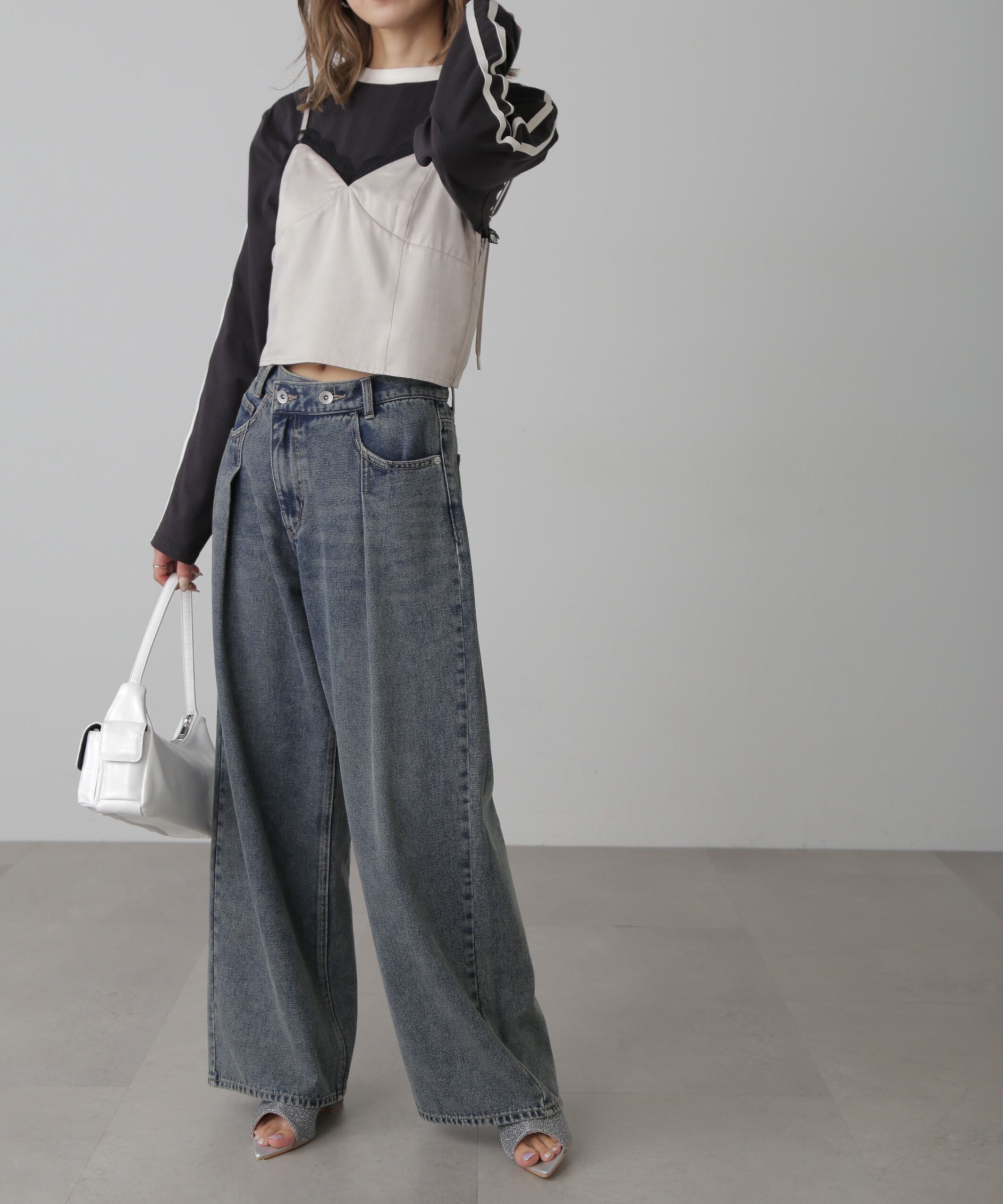  「サイドラインロングTシャツ」|Tシャツ・カットソー|