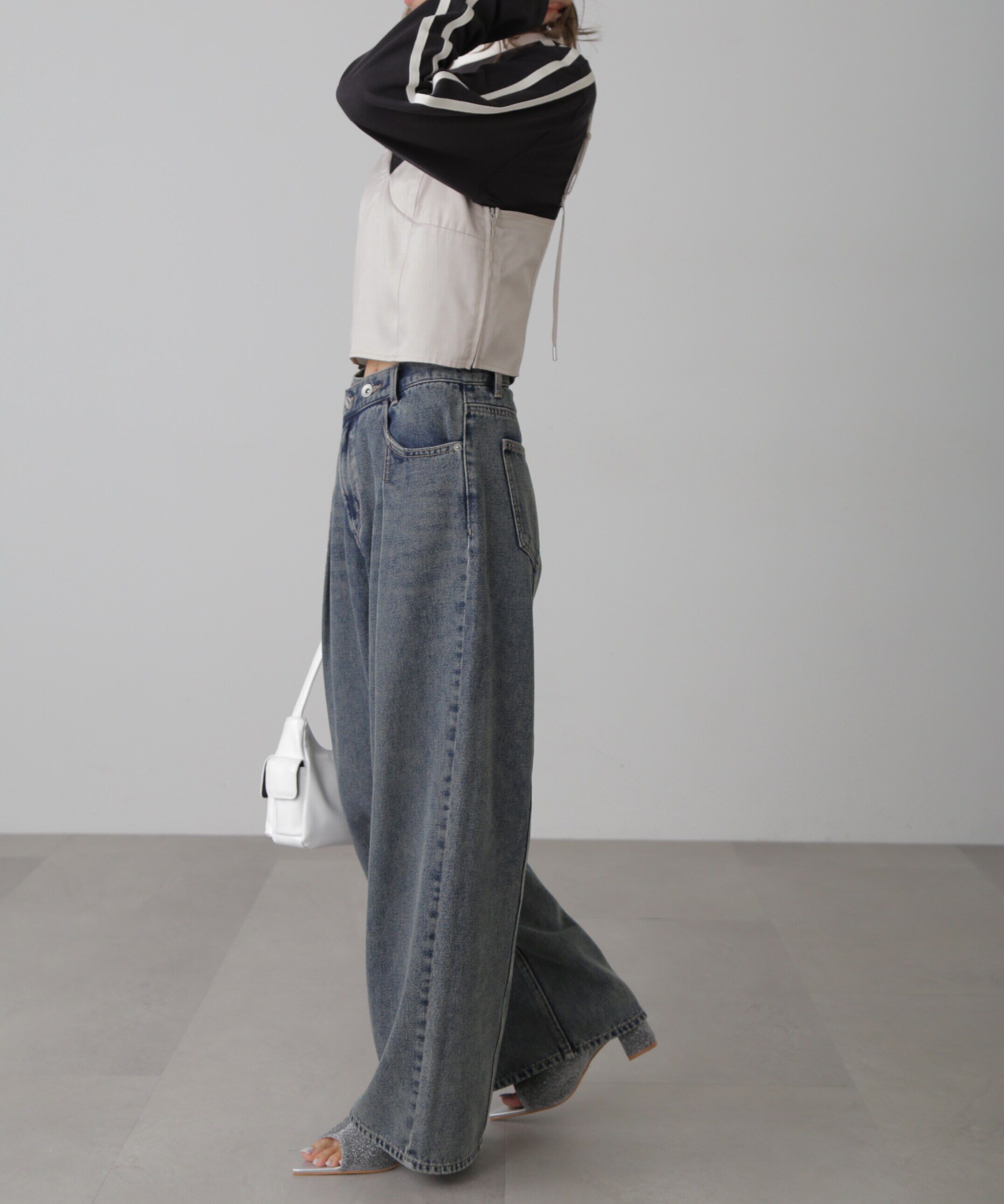  「サイドラインロングTシャツ」|Tシャツ・カットソー|