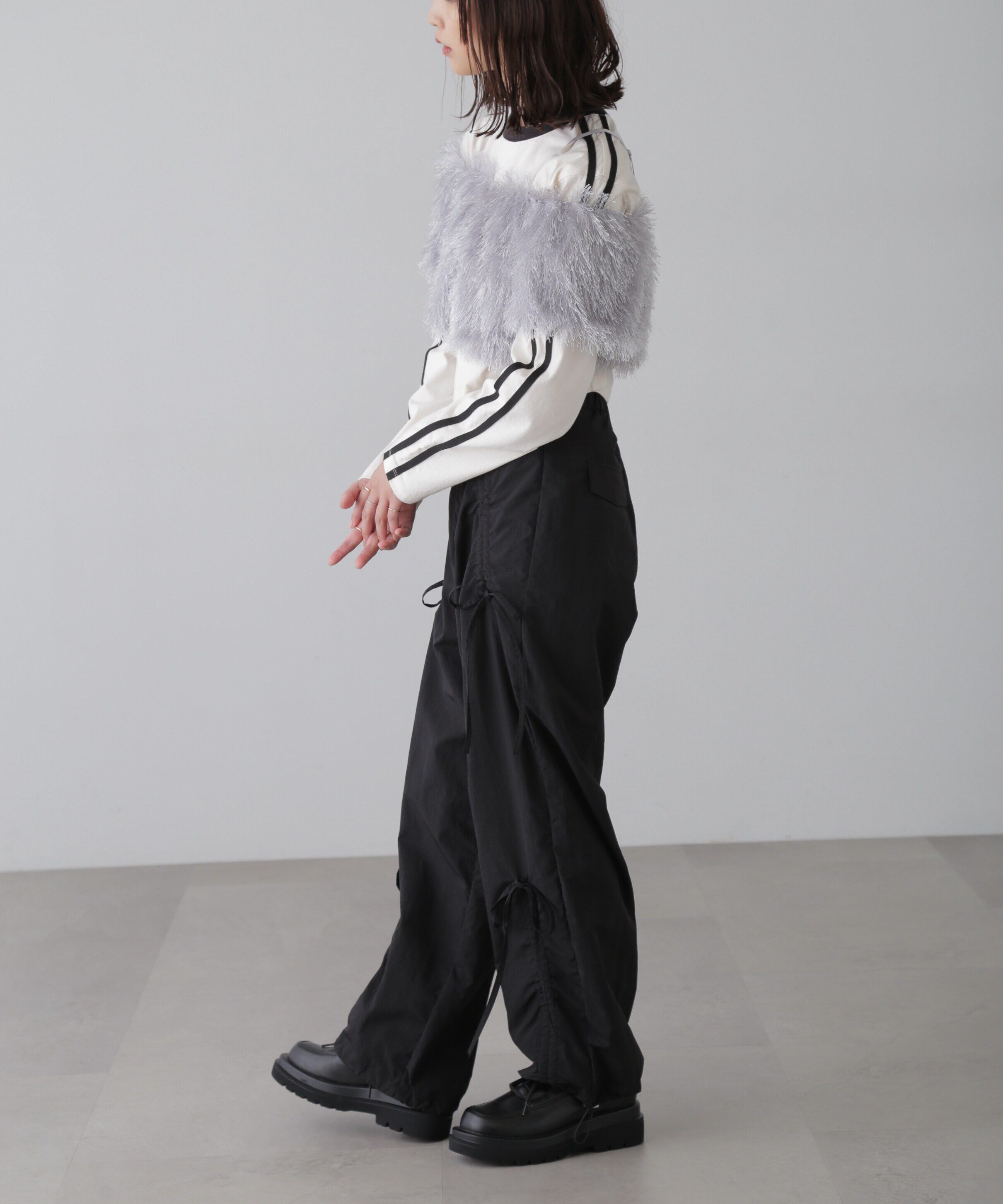  「サイドラインロングTシャツ」|Tシャツ・カットソー|