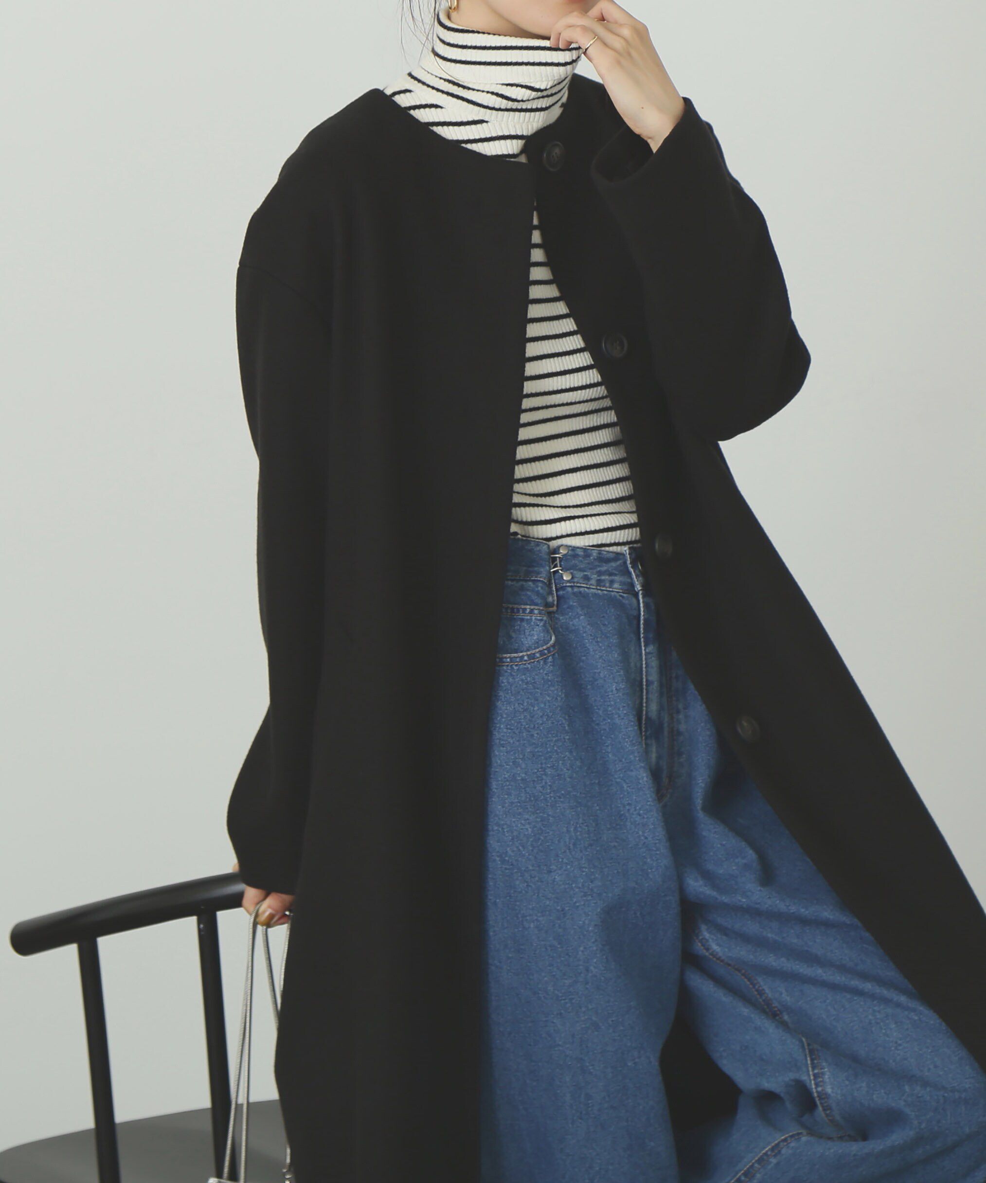  「タートルネックリブニット」|ニット・セーター|