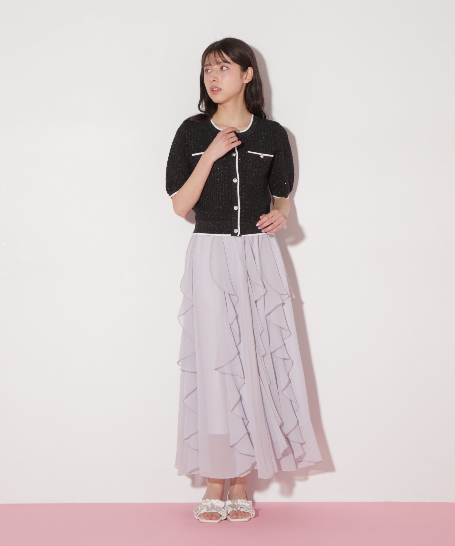  「ティアードラッフルスカート」|スカート|
