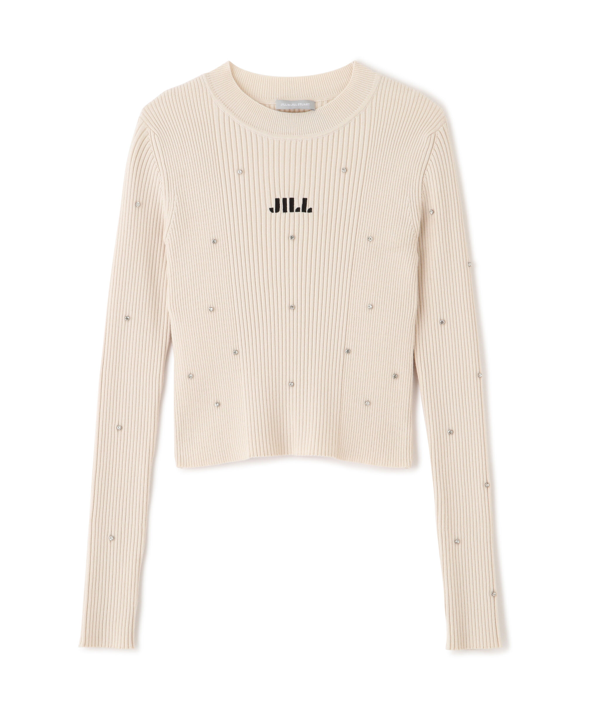  「ビジューコンパクトロゴニット」|ニット・セーター|