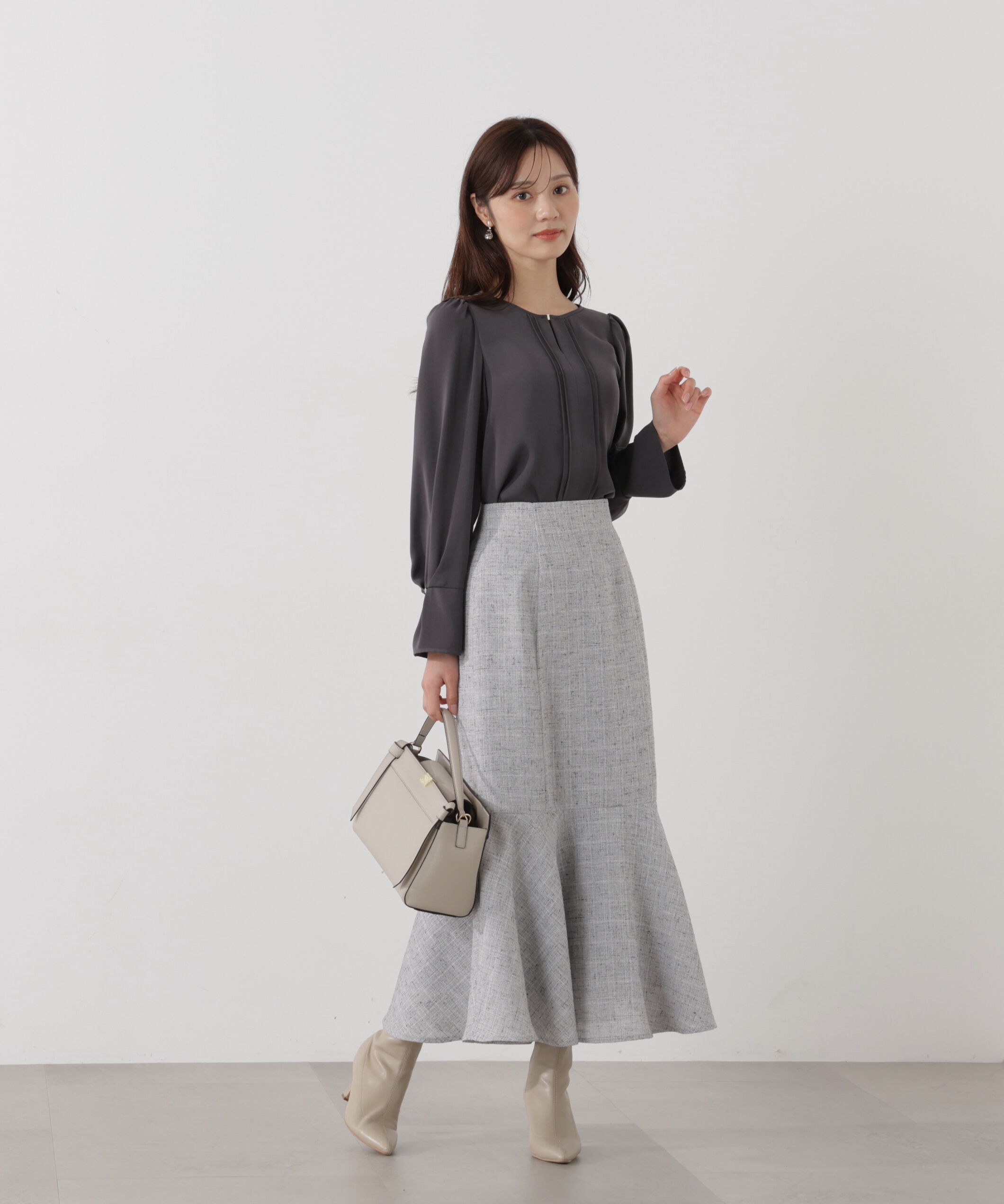 PROPORTION BODY DRESSING「＜ウォッシャブル＞ピンタックブラウス」|シャツ・ブラウス|