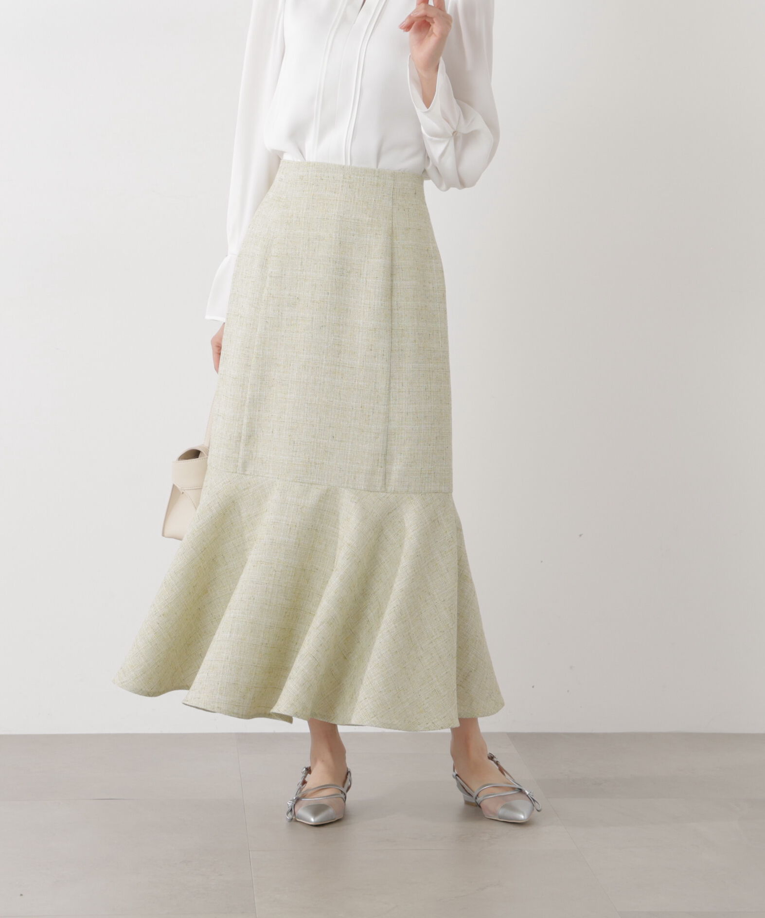 PROPORTION BODY DRESSING「スプリングツイードマーメイドスカート」|スカート|